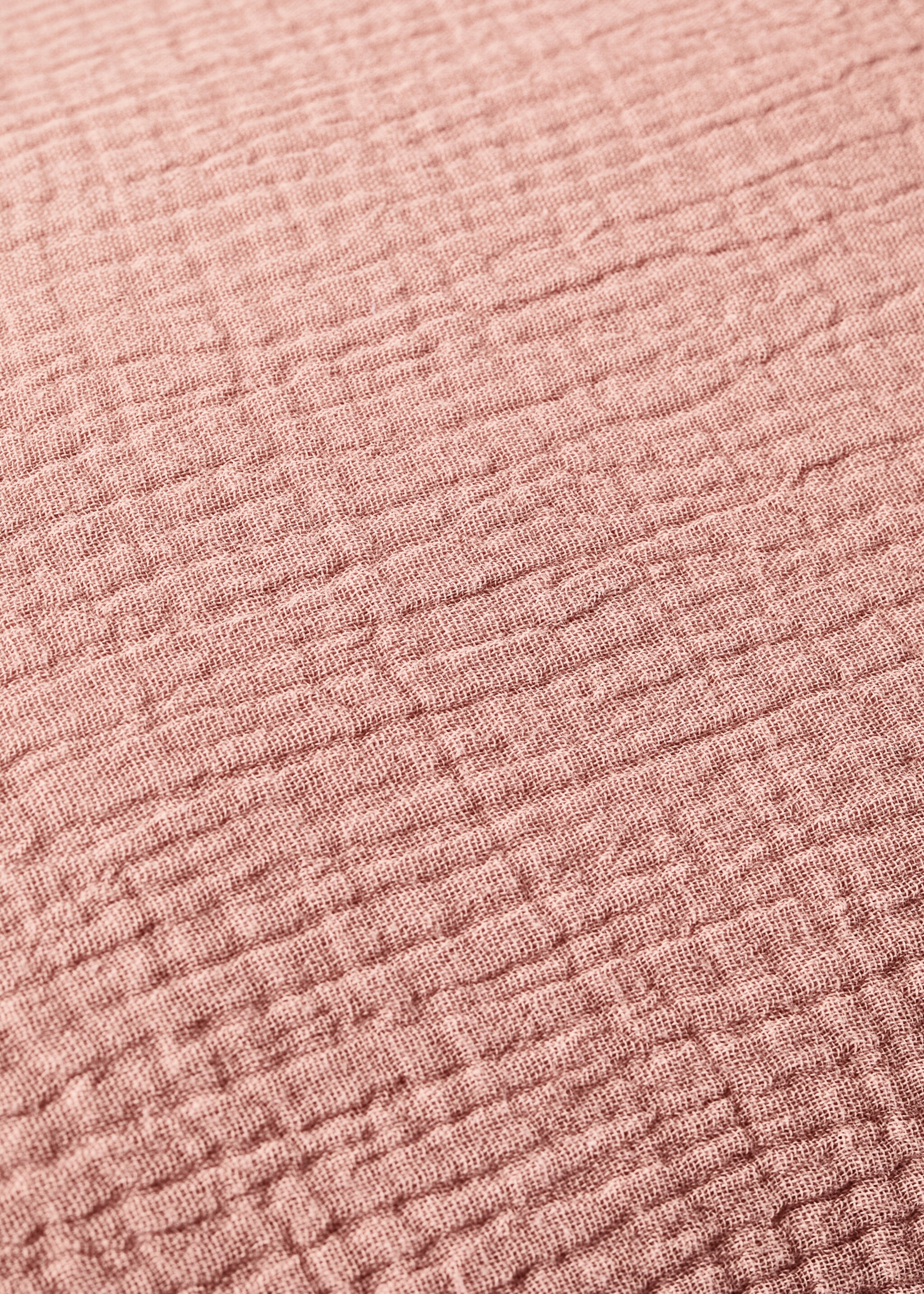 Gauze children's cushion cover 30x40 cm - Details of the article 4, Pink. Ref: 87041524-00.
