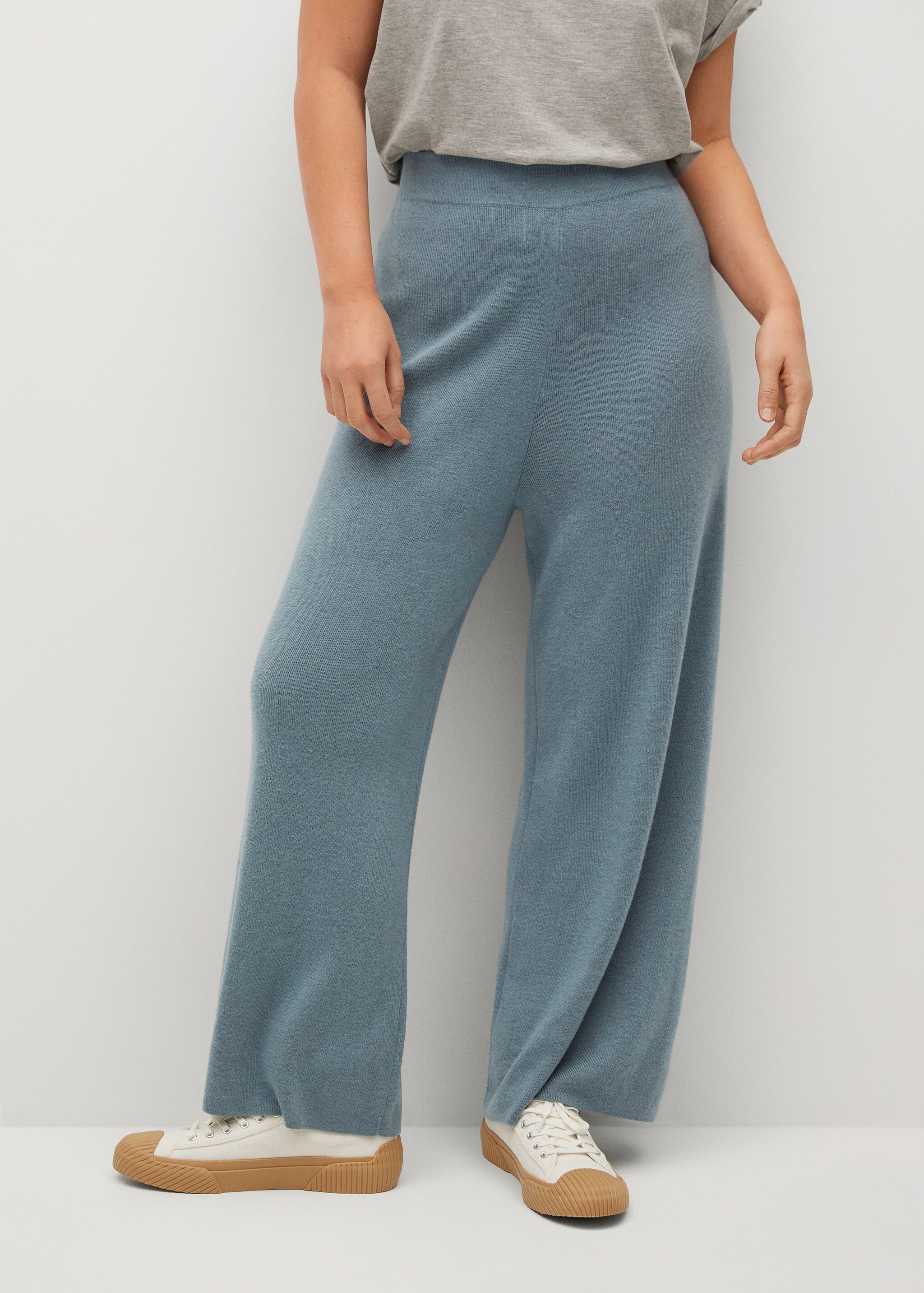 Pantalón culotte punto - Plano medio