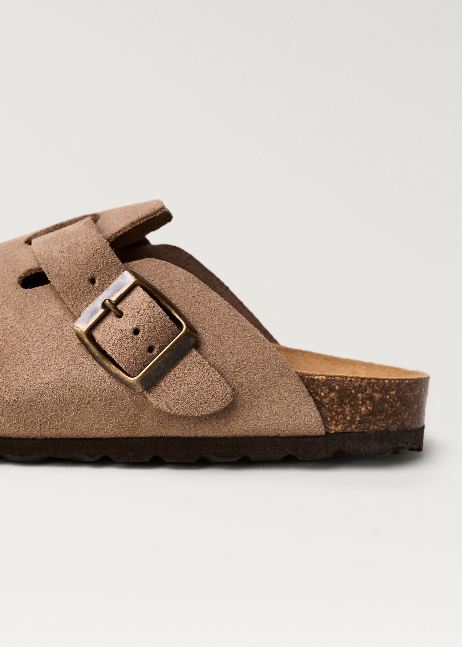 Leather clogs with buckle - Details of the article 1