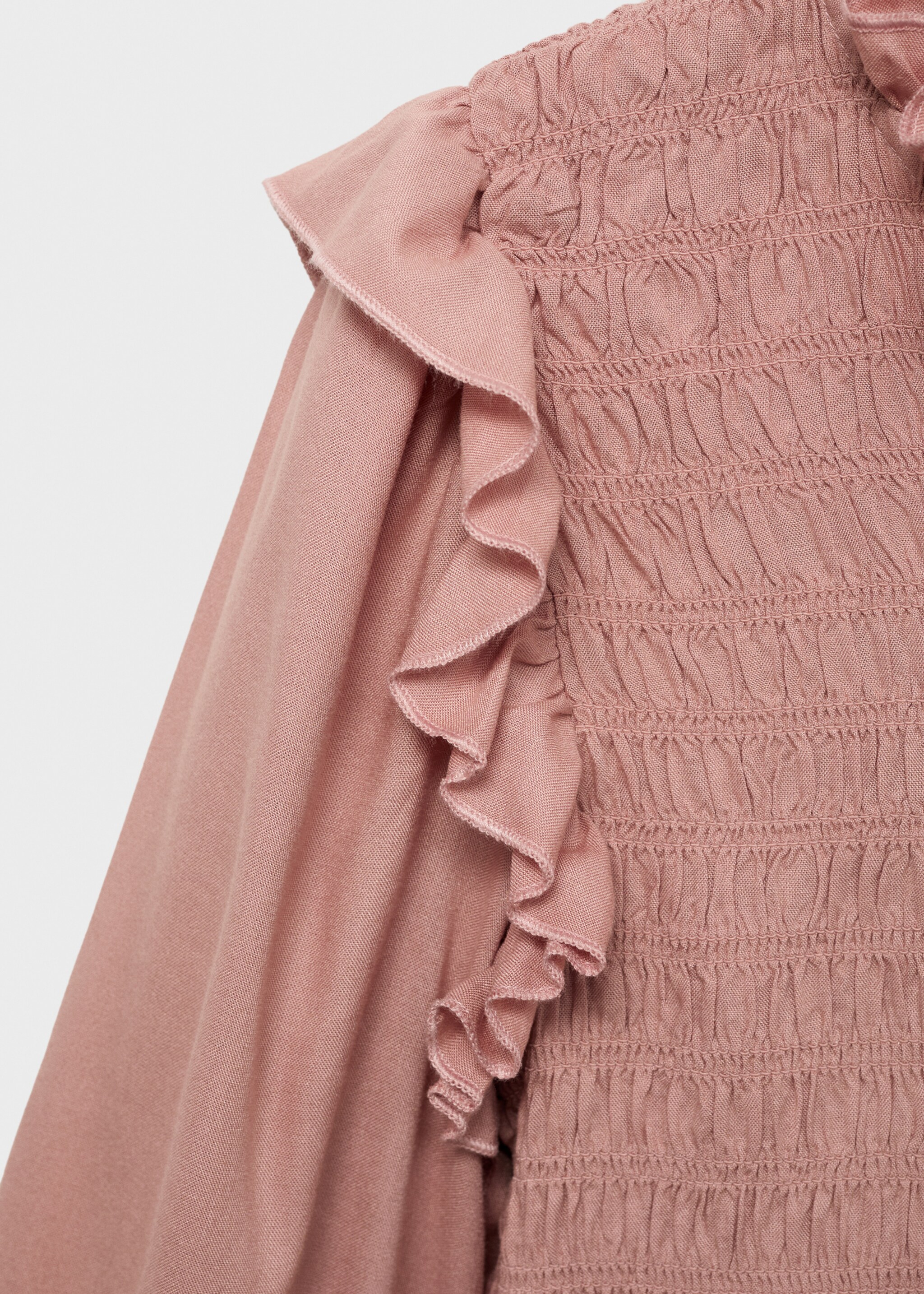 Brusa frunzida volants - Detall de l'article 8, Rosa pastel. Ref: 87042537-00.