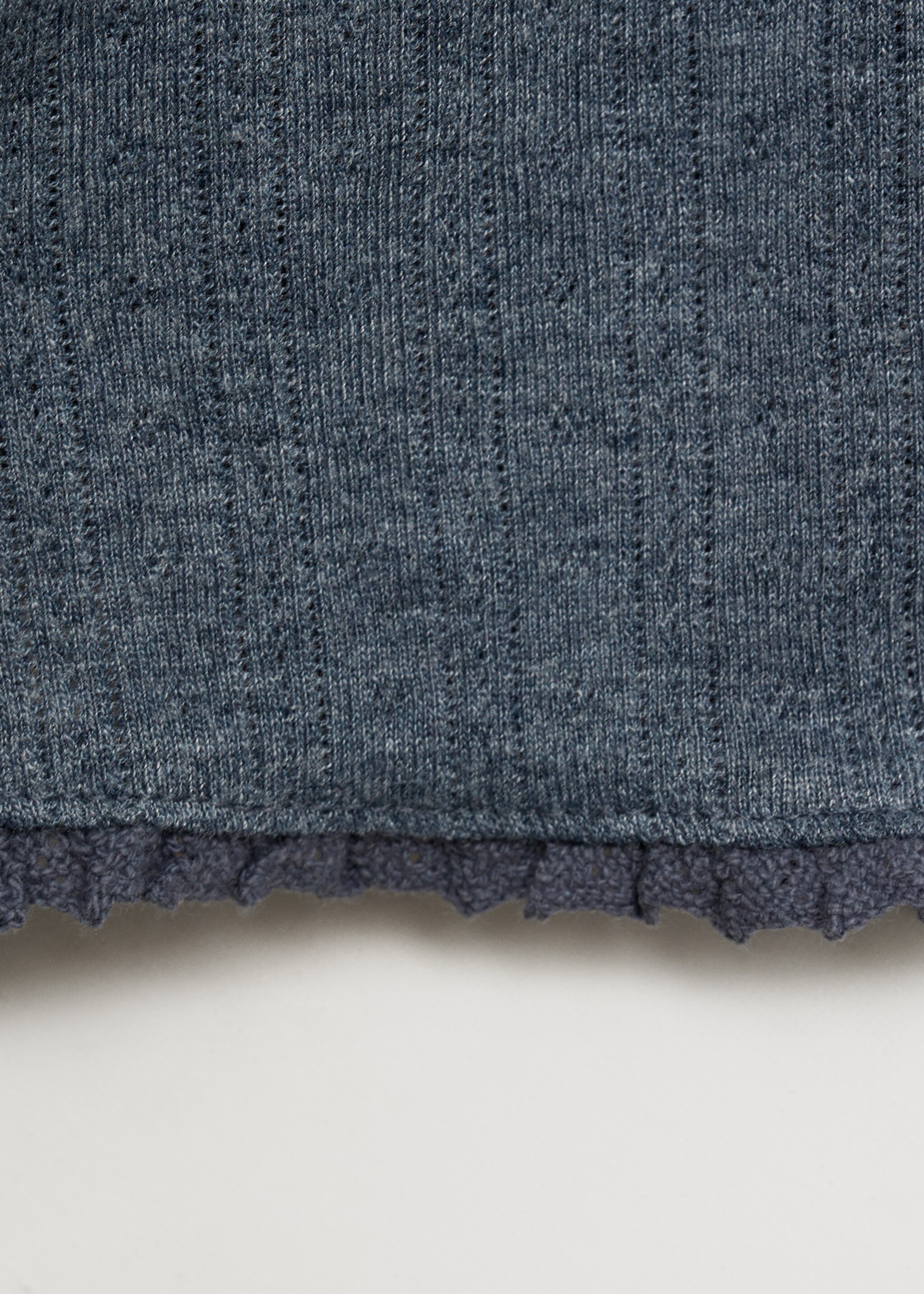 Sleeve detail t-shirt - Details of the article 0, Blue. Ref: 87042539-00.