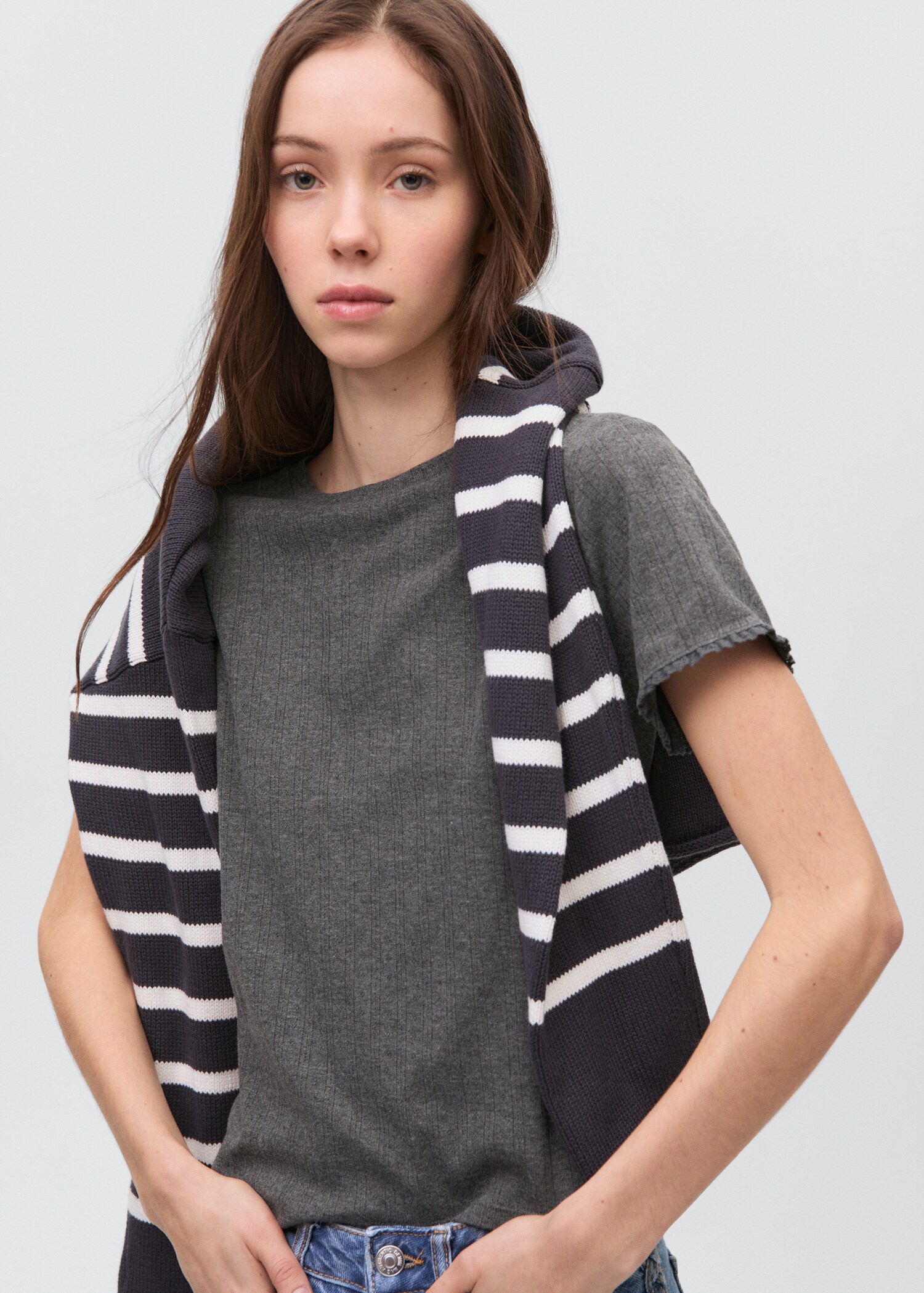 Sleeve detail t-shirt - Medium plane