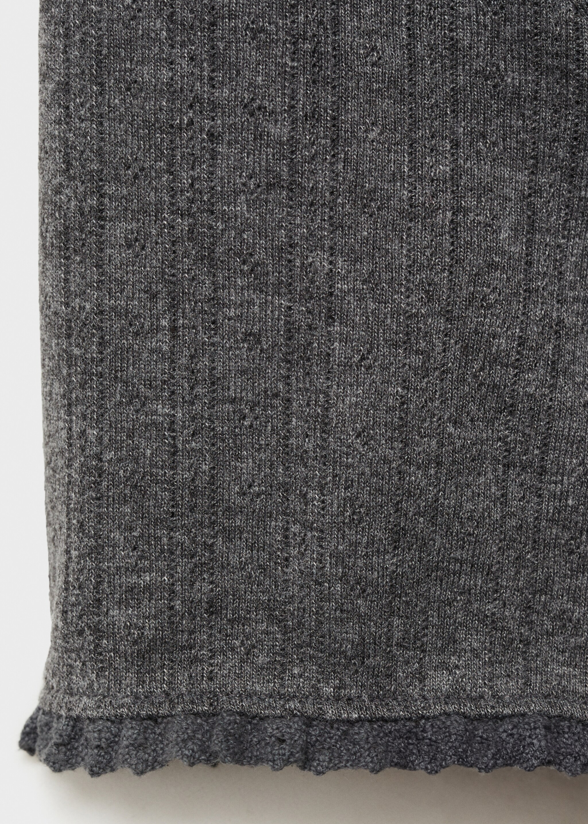 Sleeve detail t-shirt - Details of the article 0, Dark Heather Grey. Ref: 87042539-00.