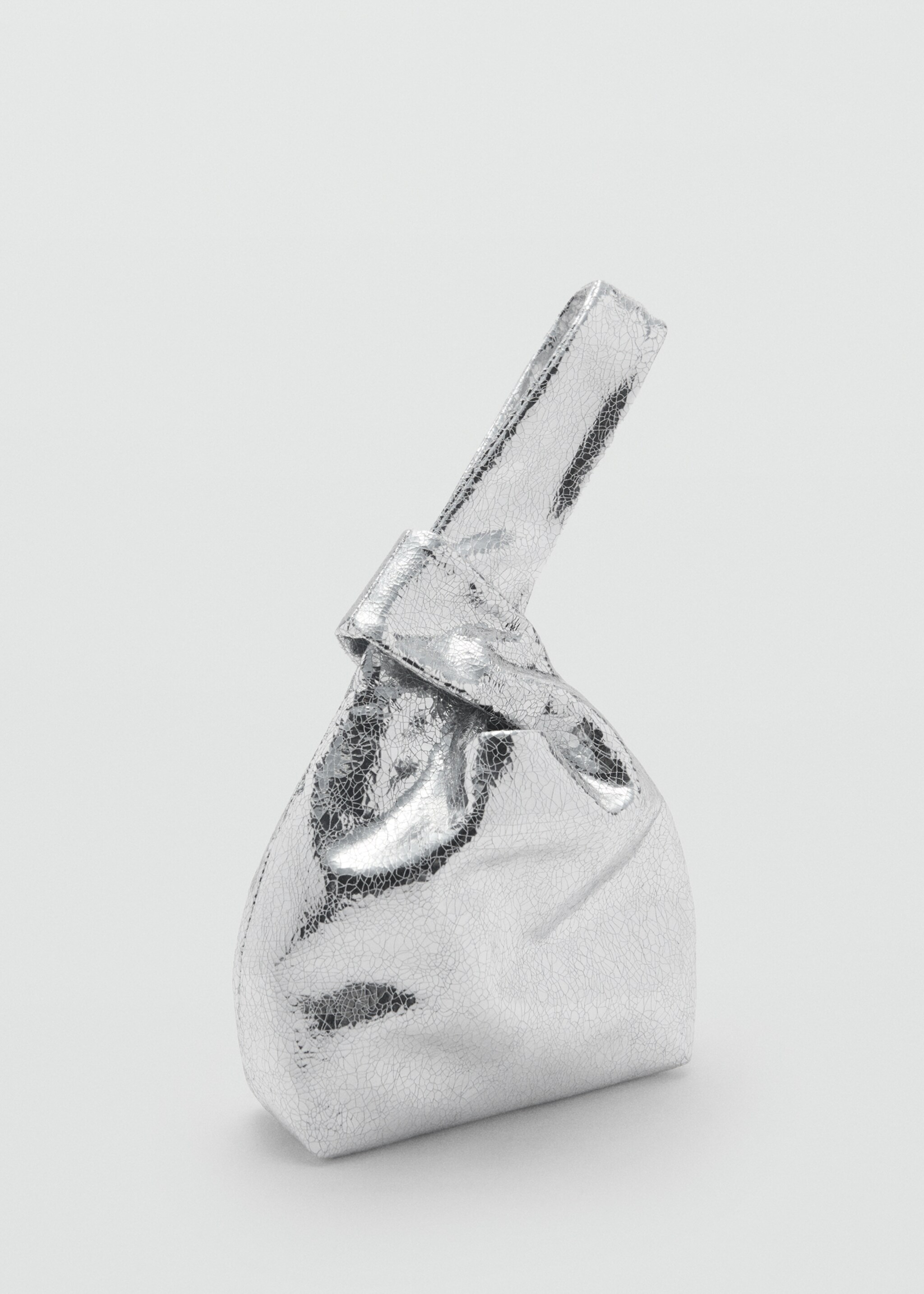 Metallic handbag - Medium plane, Silver. Ref: 87042540-00.