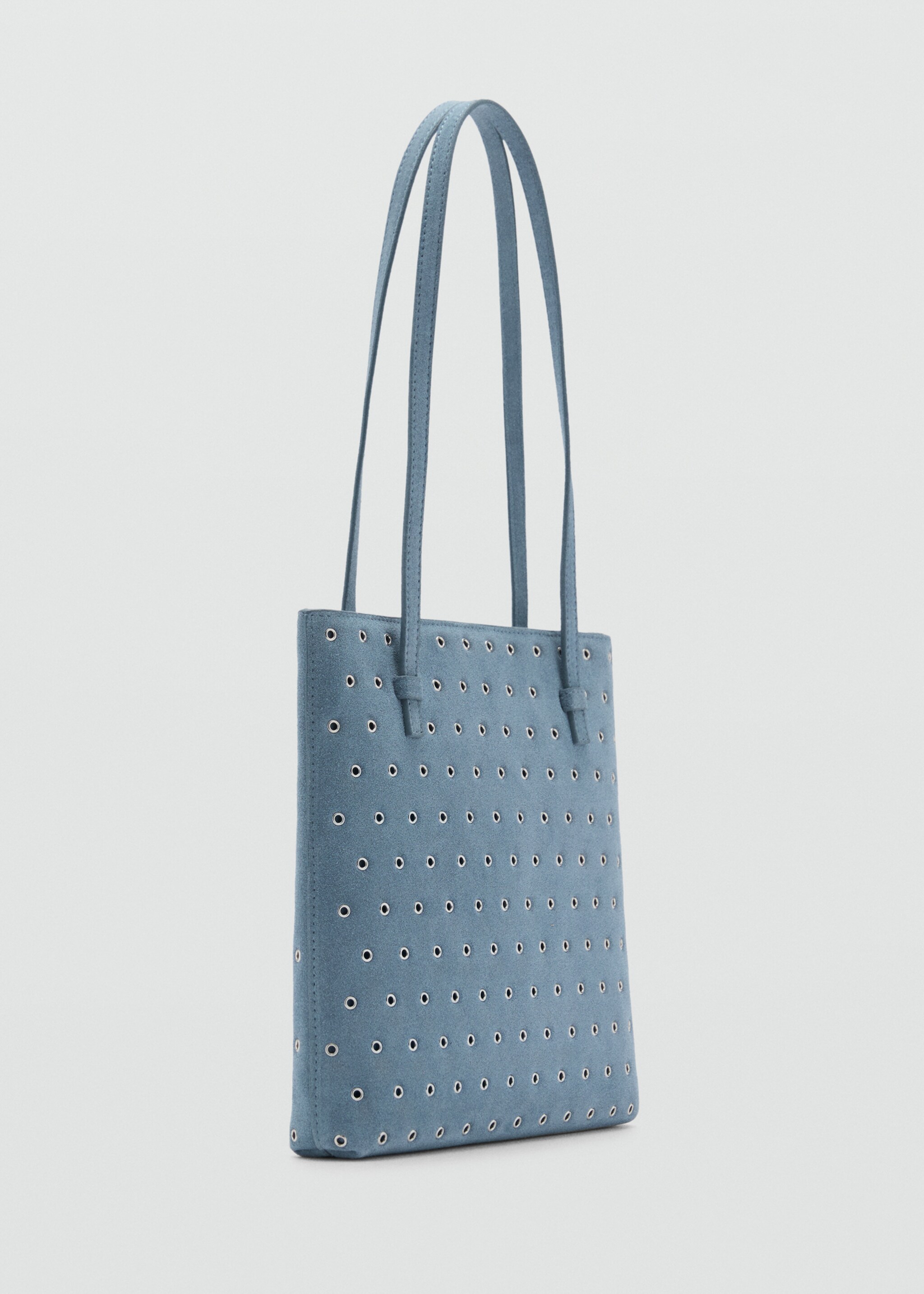 Die-cut leather shoulder bag - Medium plane, Blue. Ref: 87042541-00.