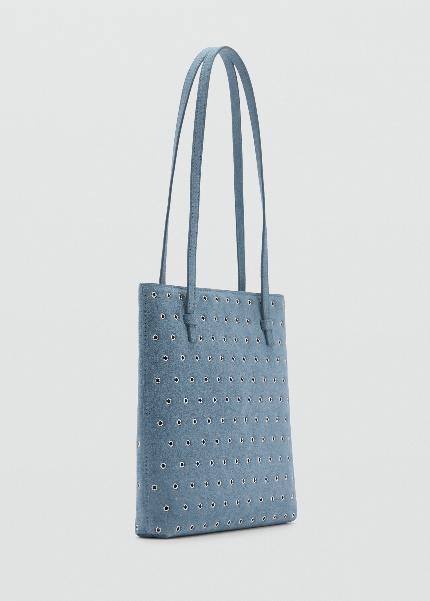 Die-cut leather shoulder bag - Medium plane