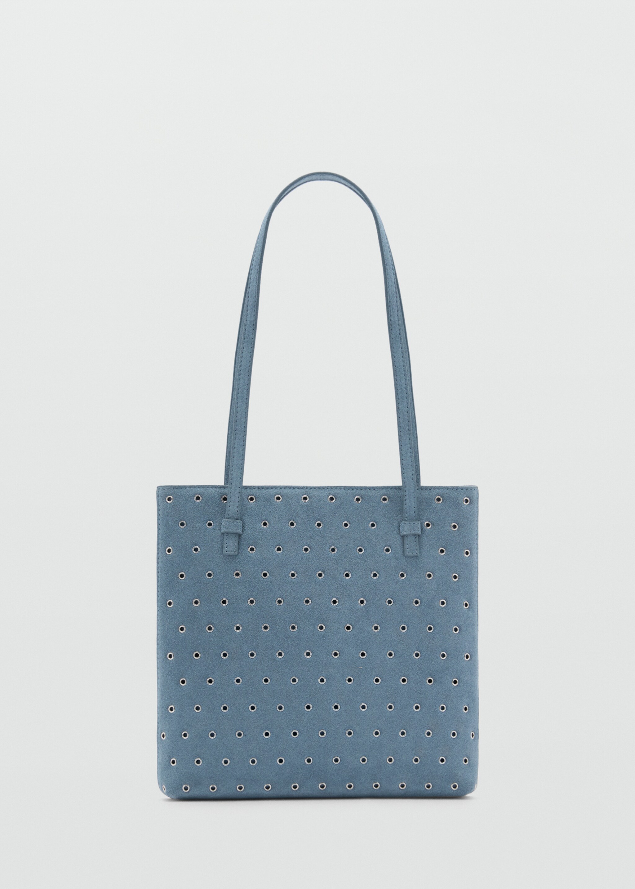 Die-cut leather shoulder bag - Article without model, Blue. Ref: 87042541-00.