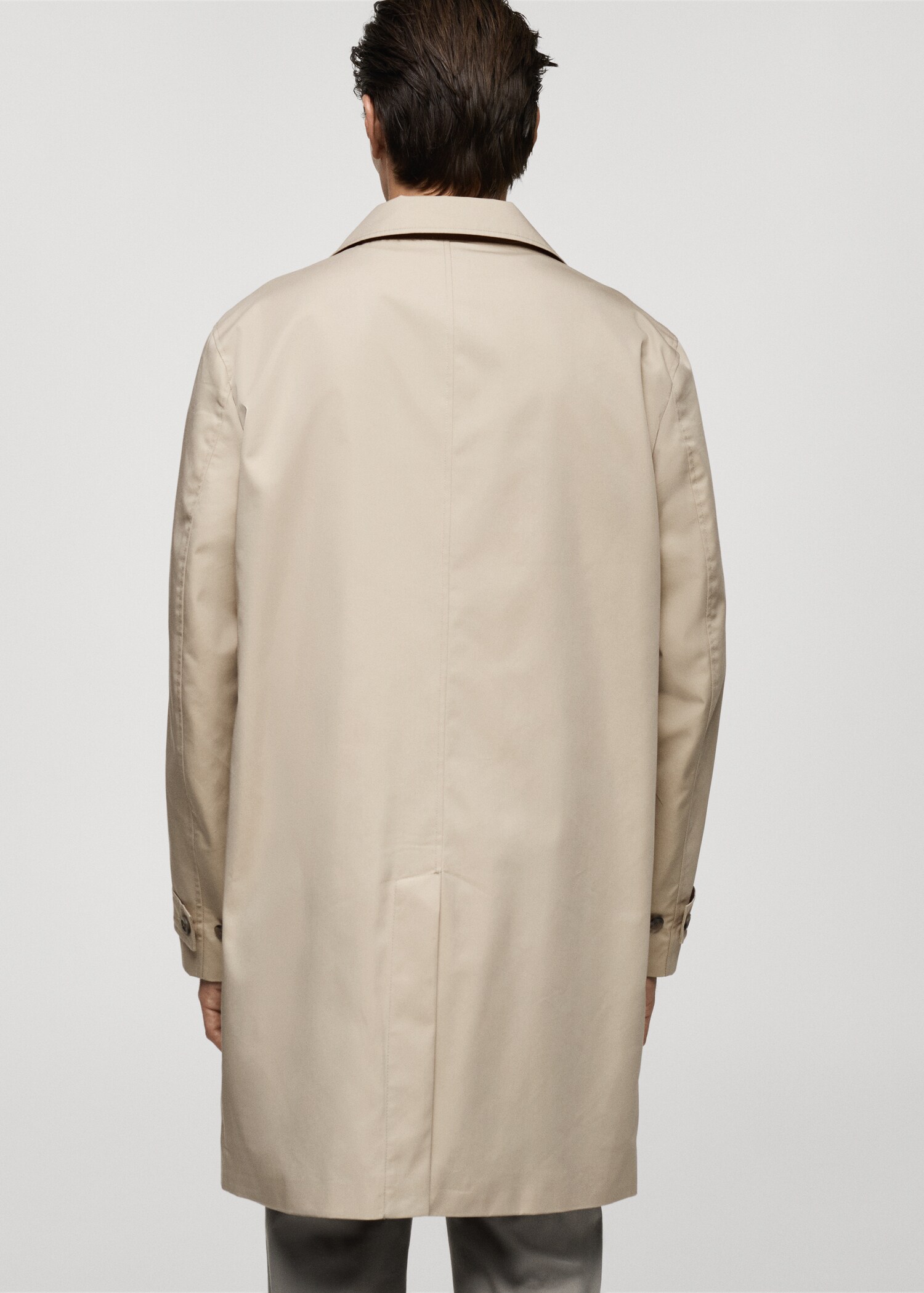Classic water-repellent trench coat - Reverse of the article