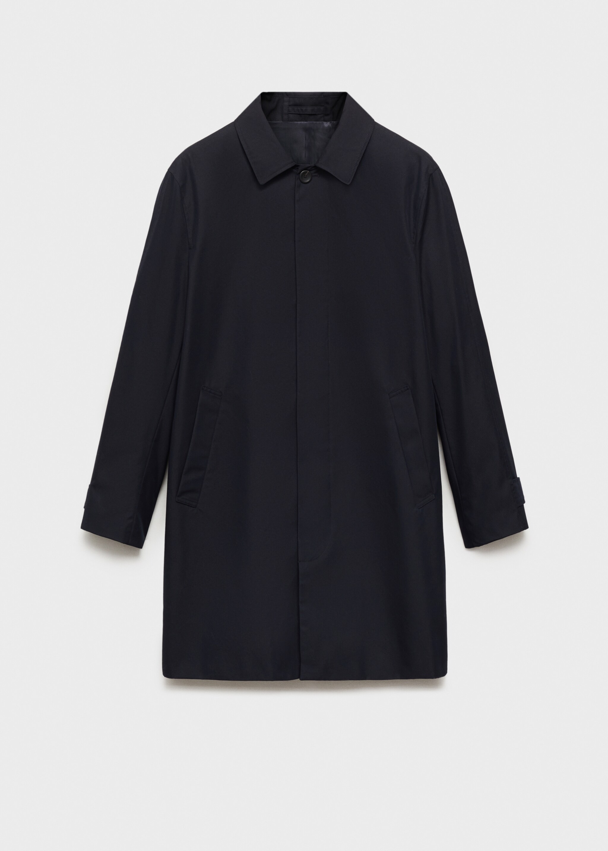 Classic water-repellent trench coat - Article without model, Dark Navy. Ref: 87042888-00.