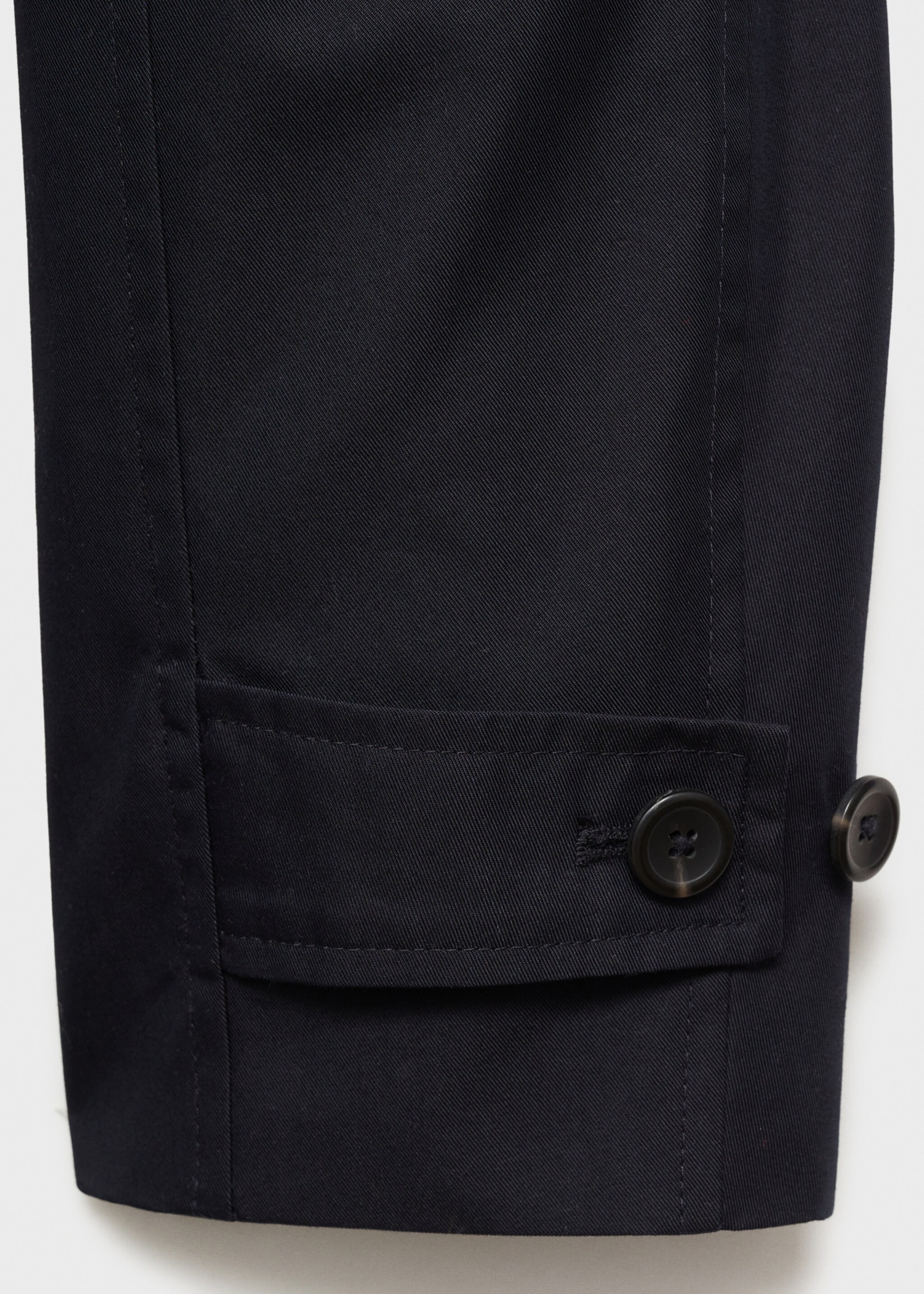 Classic water-repellent trench coat - Details of the article 0, Dark Navy. Ref: 87042888-00.