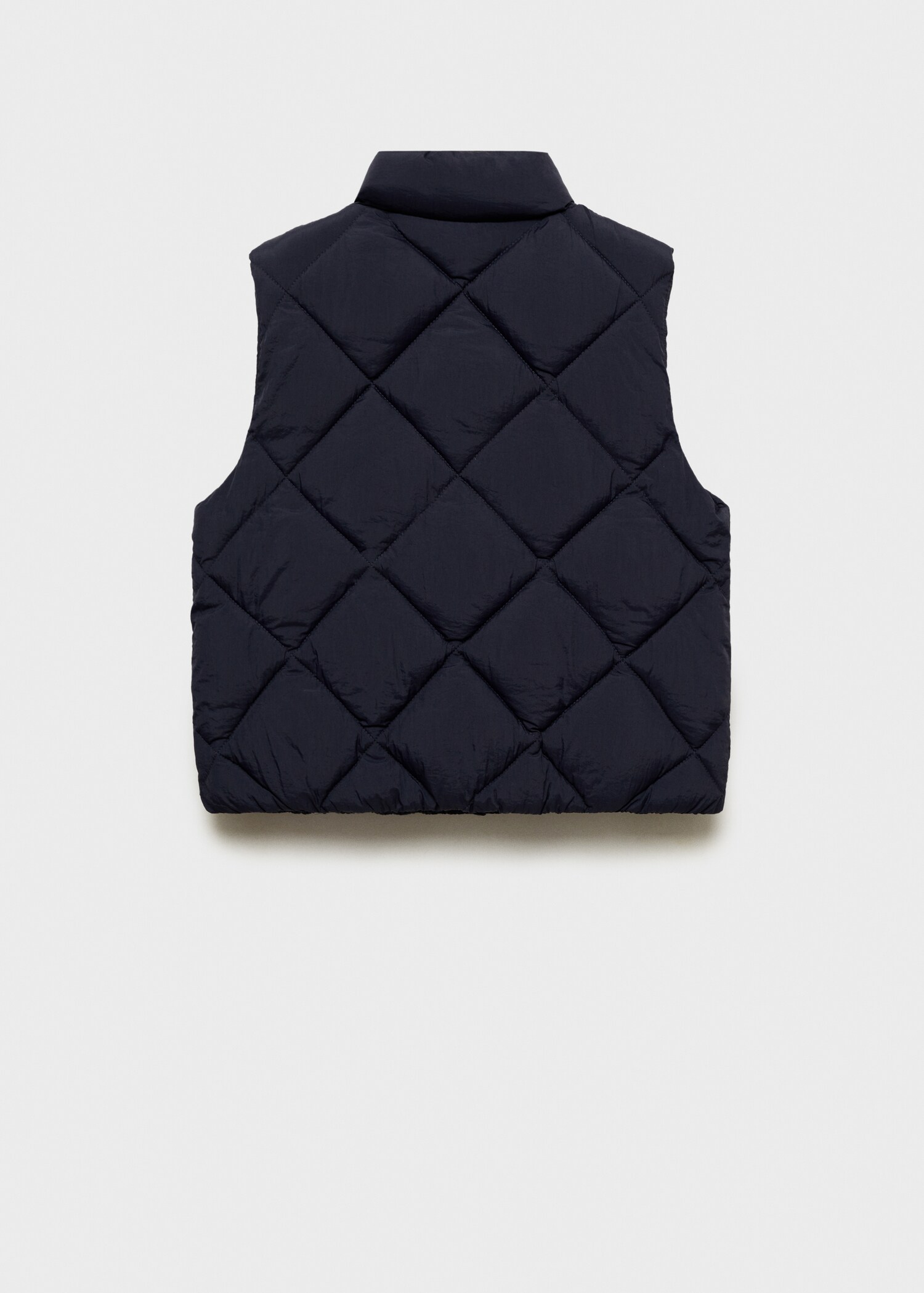 Ruitvormig doorgestikte bodywarmer - Achterkant van het artikel