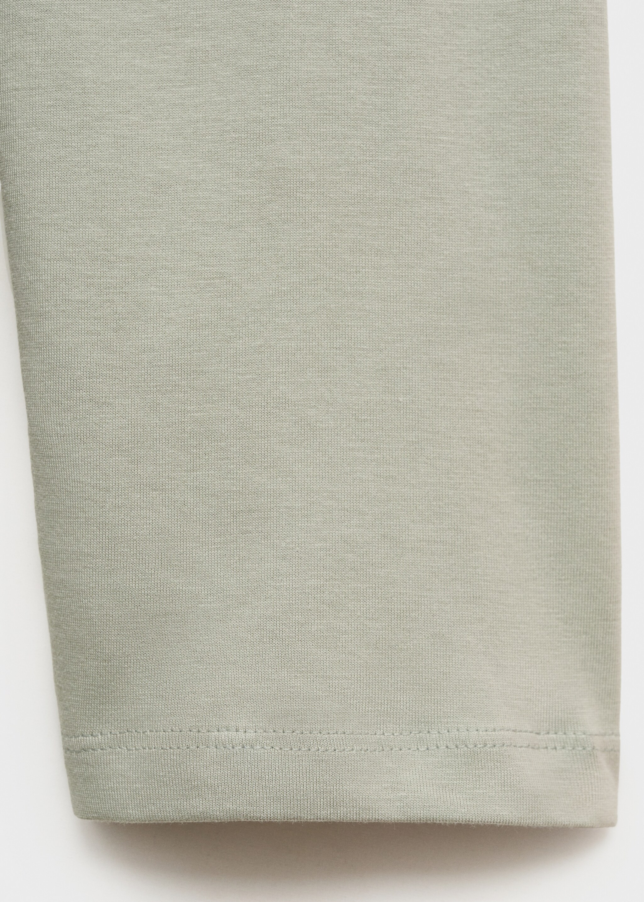 Cotton V-neck nightgown - Details of the article 0, Aqua Green. Ref: 87042901-00.