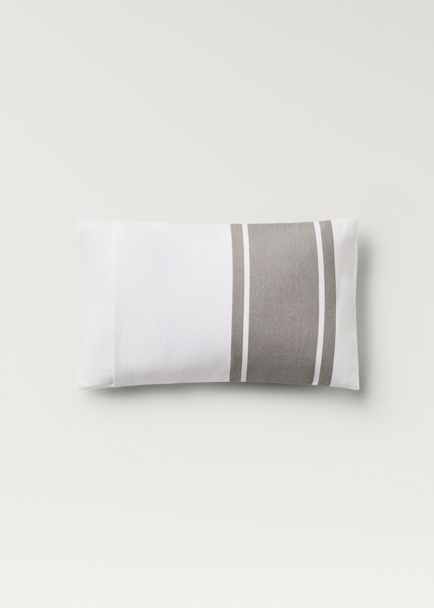 Cotton wide-striped cushion cover 30x50 cm - Details of the article 1