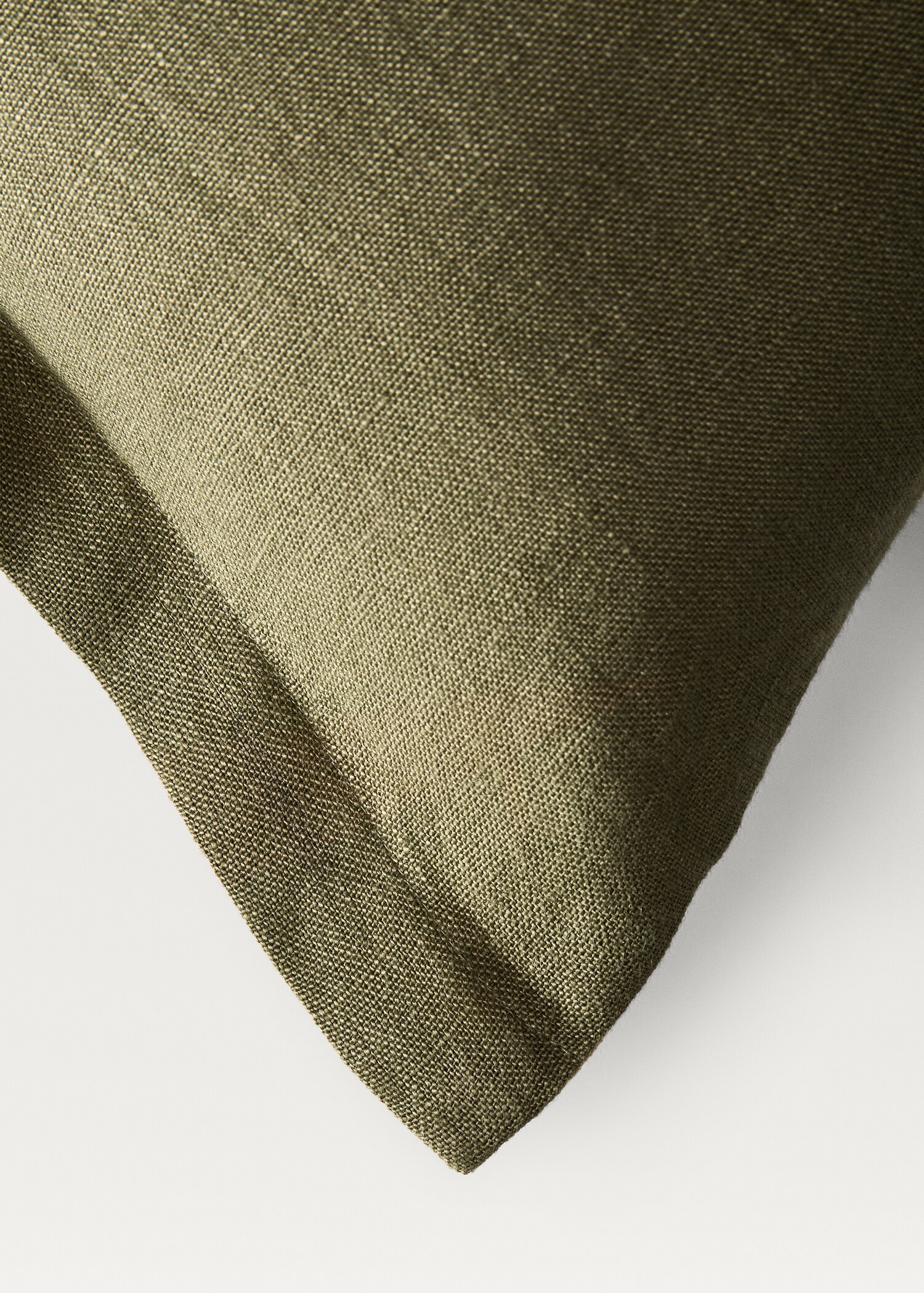 Bicolour linen cushion cover 60x60 cm - Details of the article 3