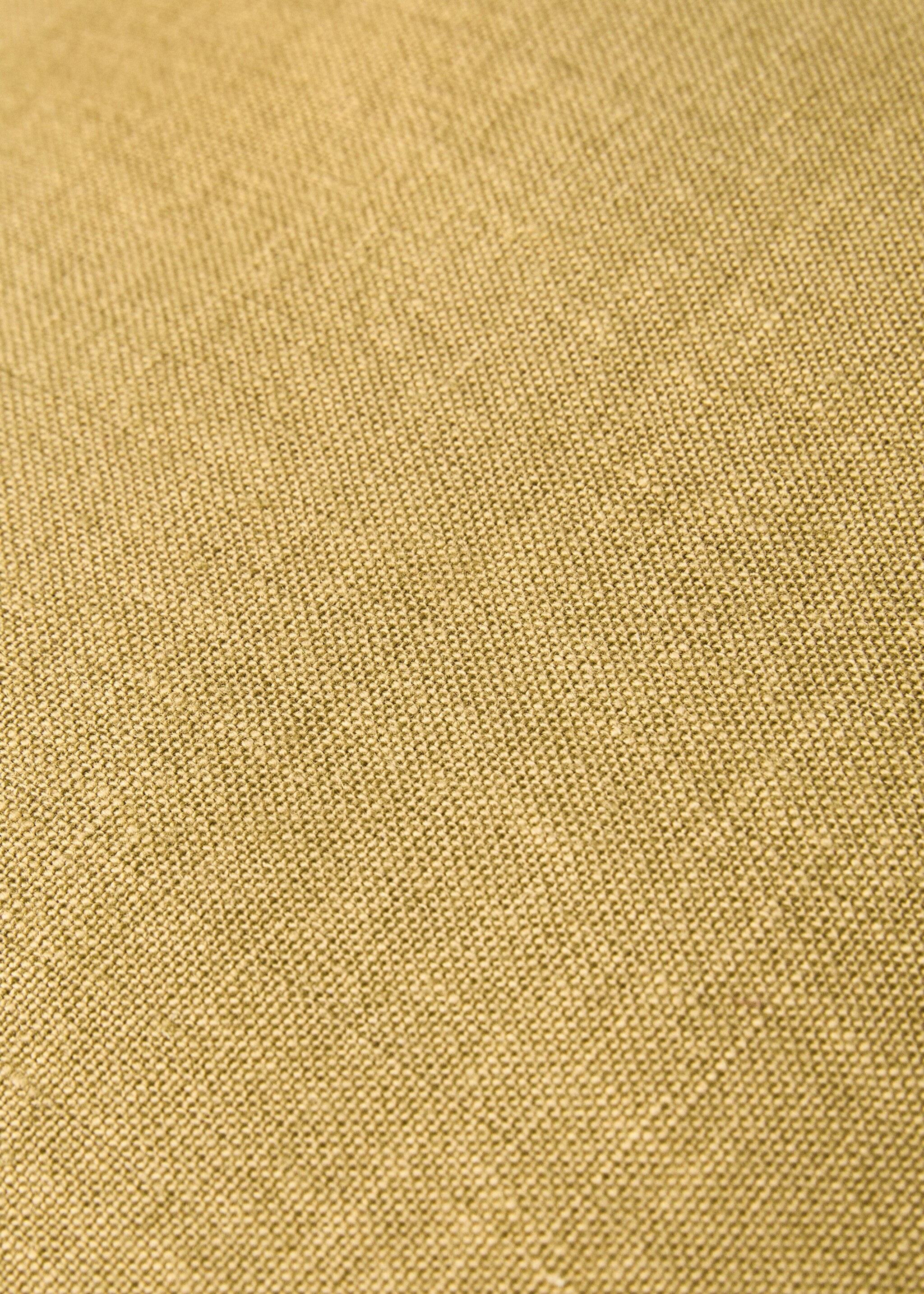 Bicolour linen cushion cover 60x60 cm - Details of the article 4, Lime. Ref: 87042919-00.