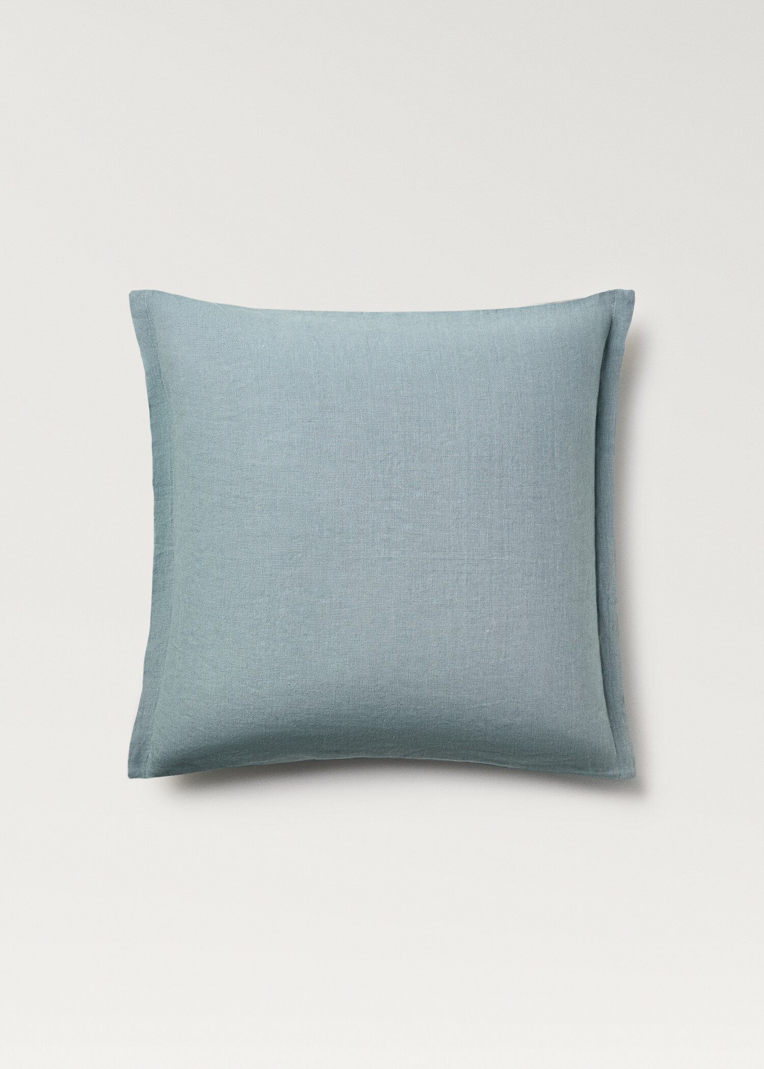 Bicolour linen cushion cover 60x60 cm - Details of the article 1