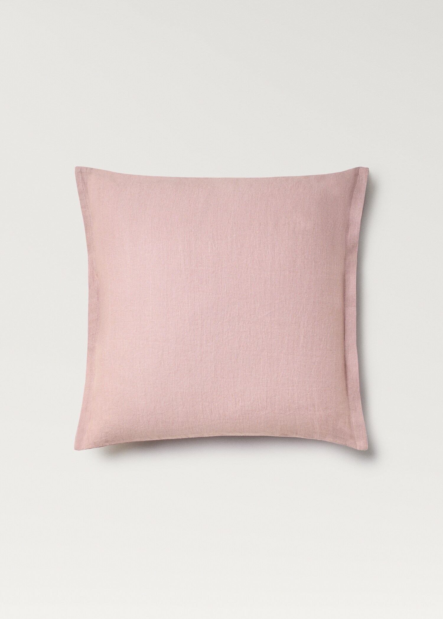 Bicolour linen cushion cover 60x60 cm - Details of the article 1