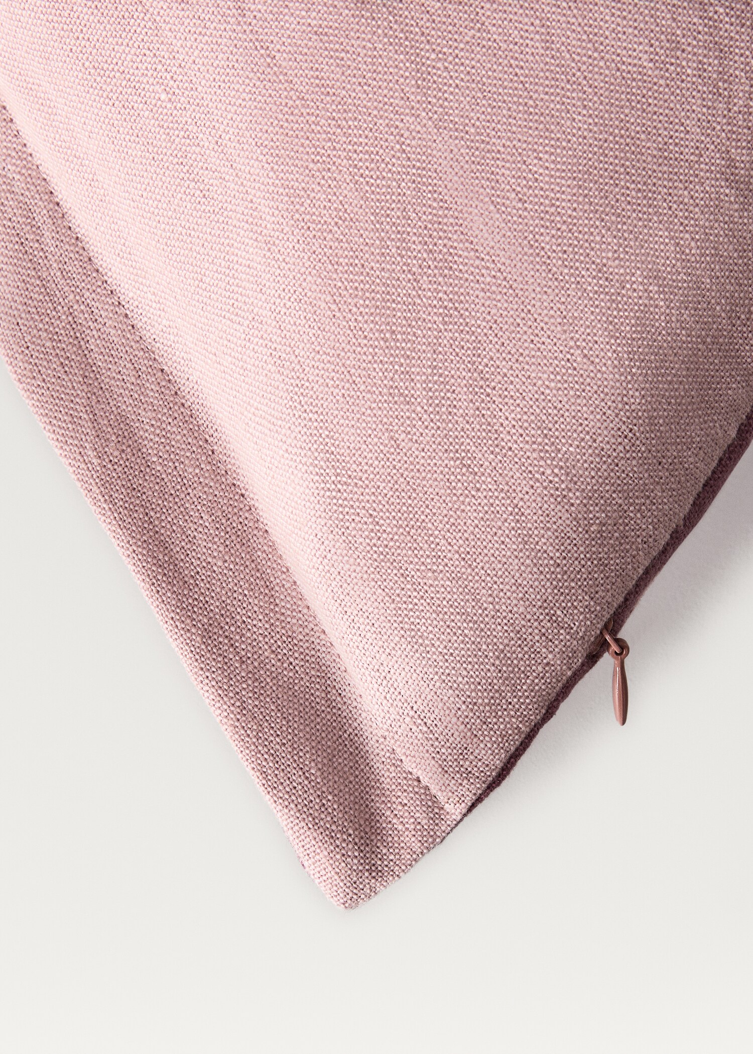 Bicolour linen cushion cover 60x60 cm - Details of the article 2