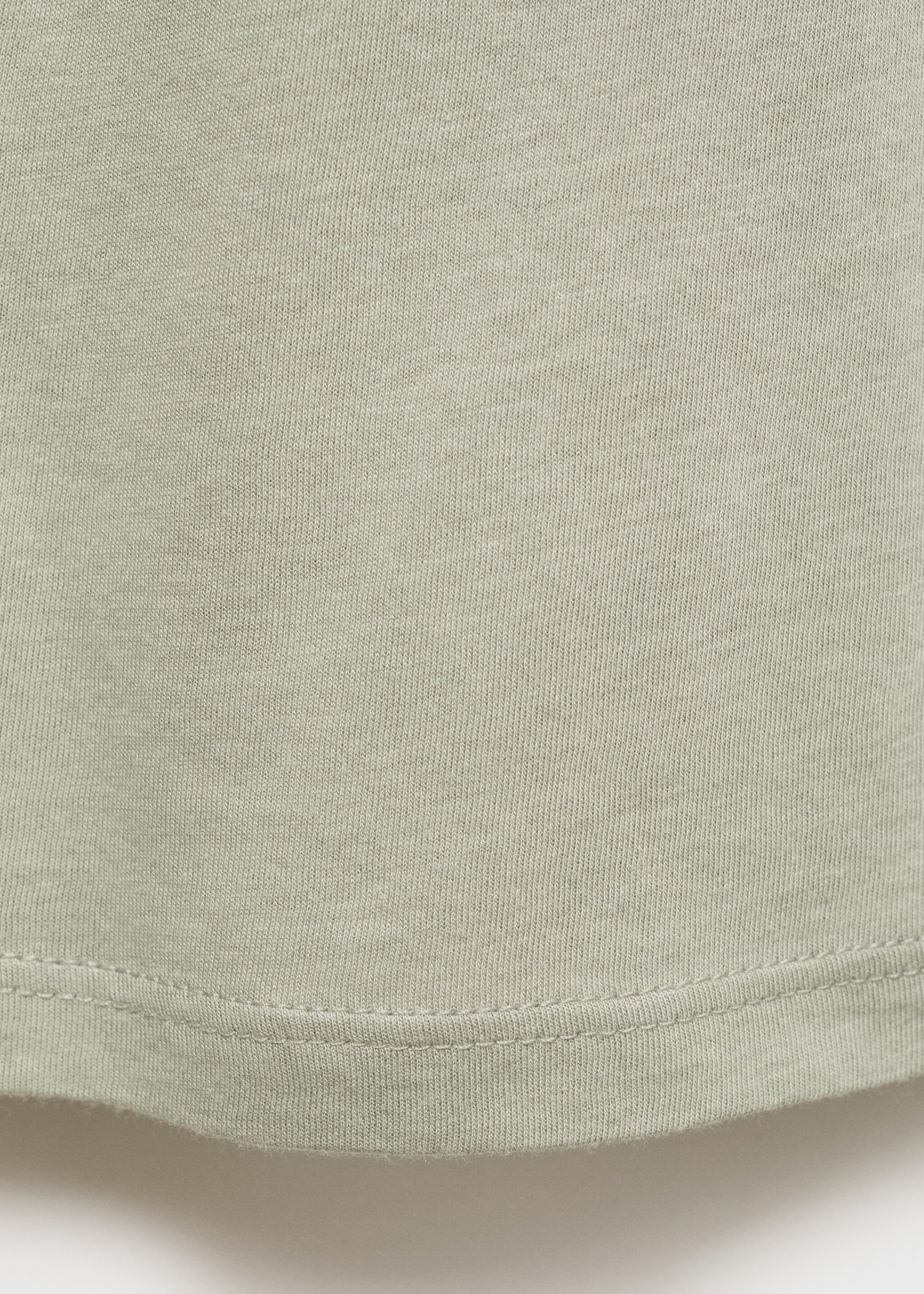 Cotton nightdress with lace trim - Details of the article 0, Aqua Green. Ref: 87042939-00.