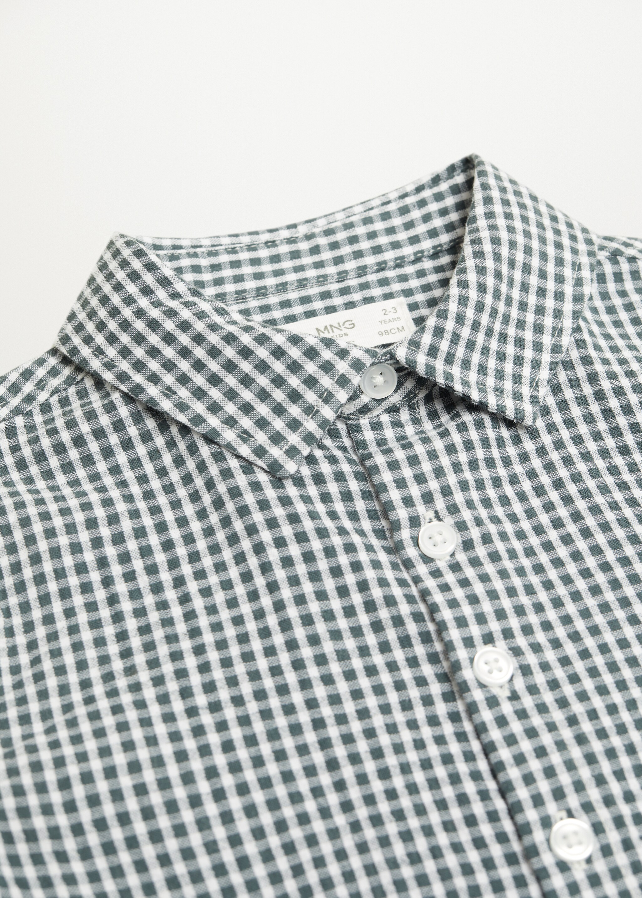 Camisa algodón cuadro vichy - Detalle del artículo 8