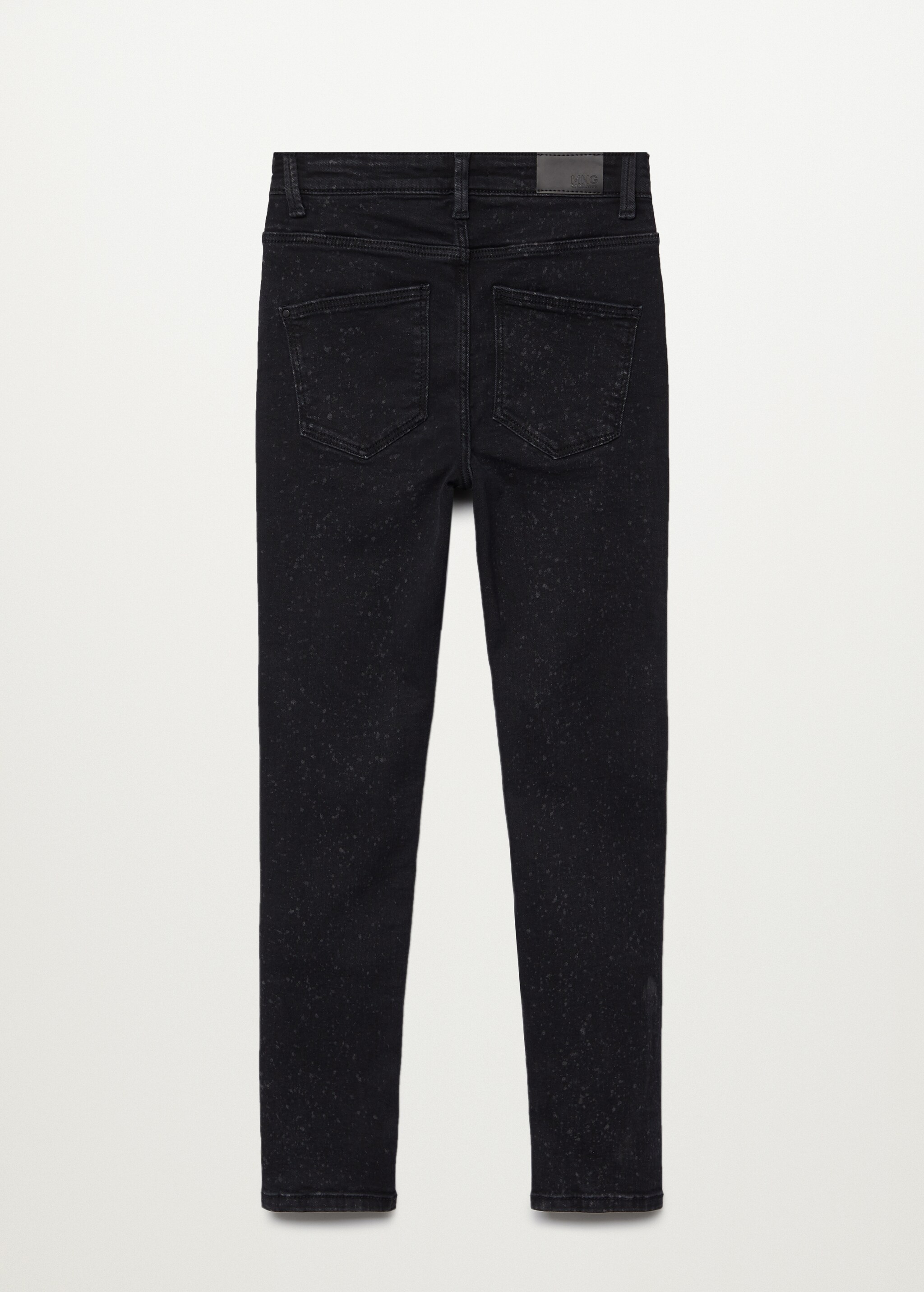Jeans slim efecto manchas - Reverso del artículo