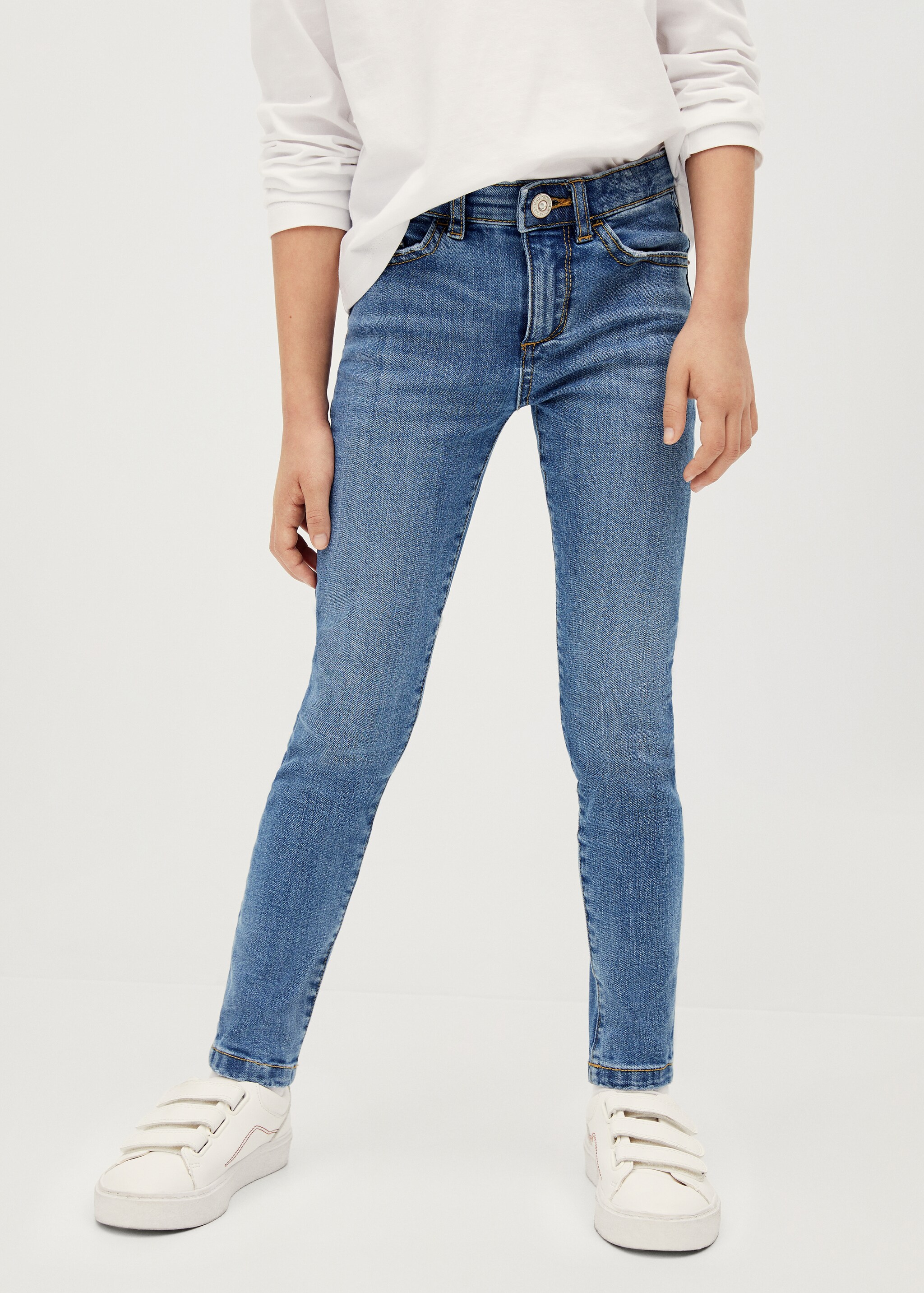 Jeans skinny algodón orgánico - Plano medio