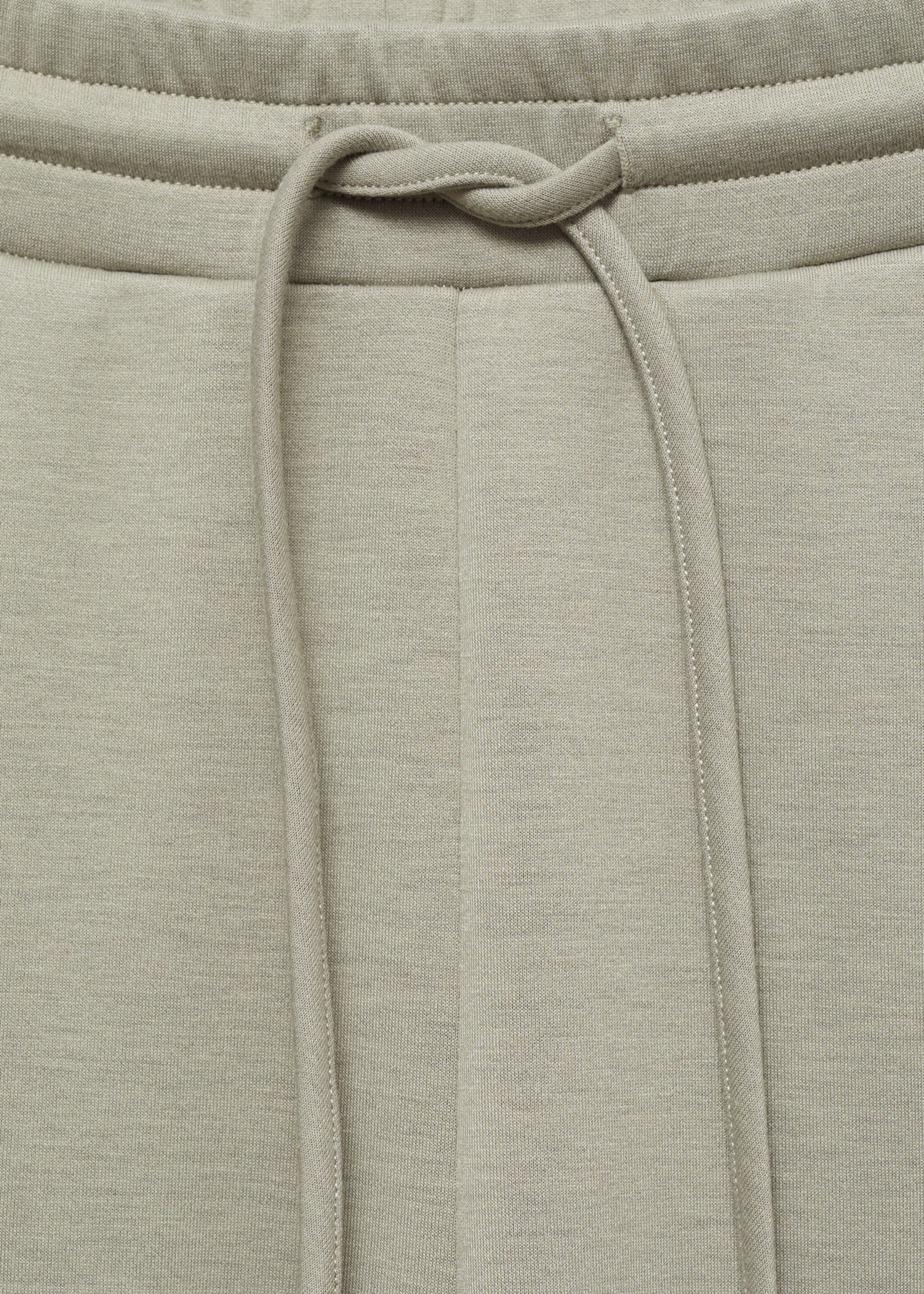 Pantalon de jogging wideleg pinces - Détail de l'article 8, Kaki. Ref: 87043275-00.