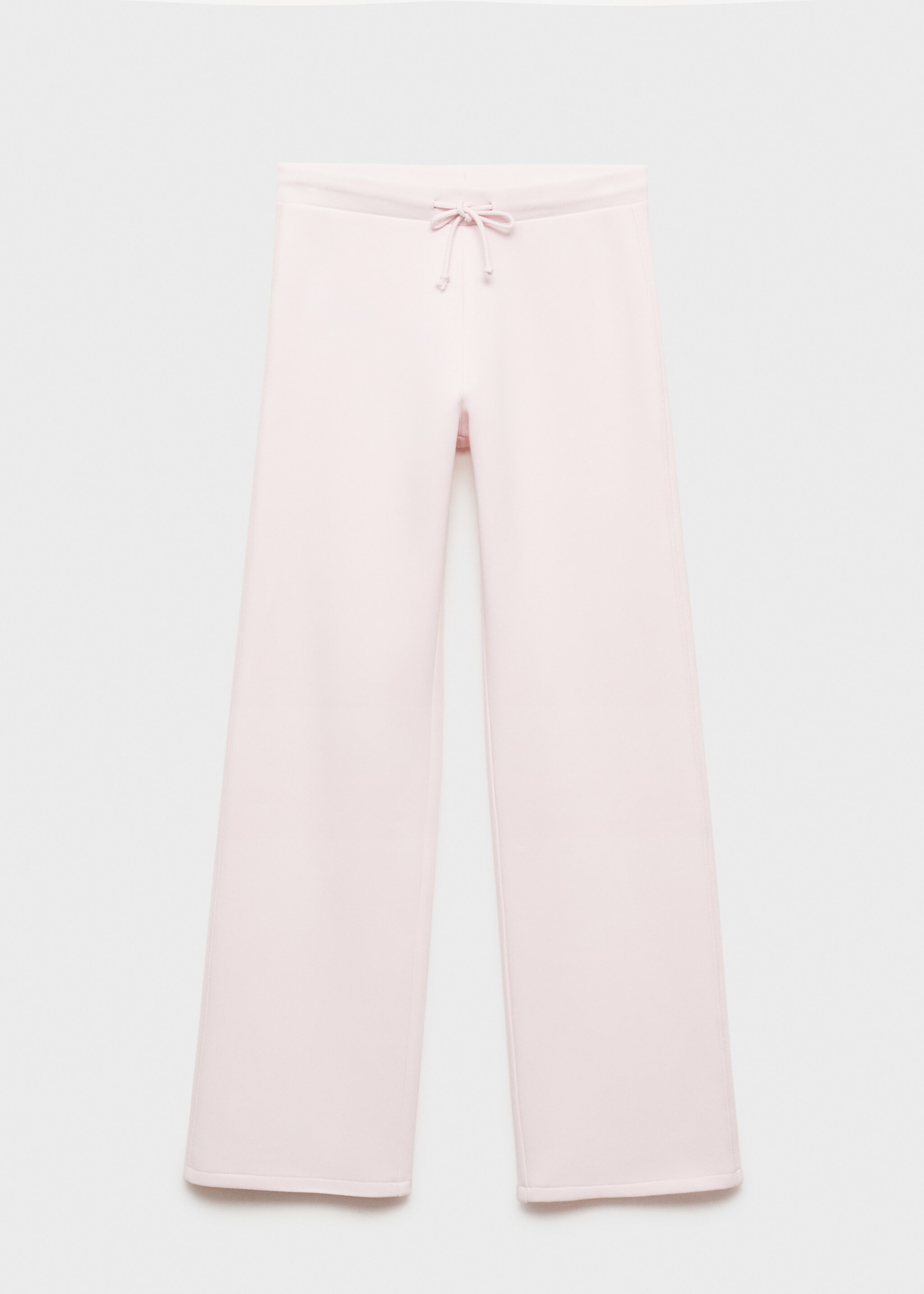Wideleg-Joggerpants aus Baumwolle - Artikel ohne Model, Pastellrosa. Ref: 87043276-00.