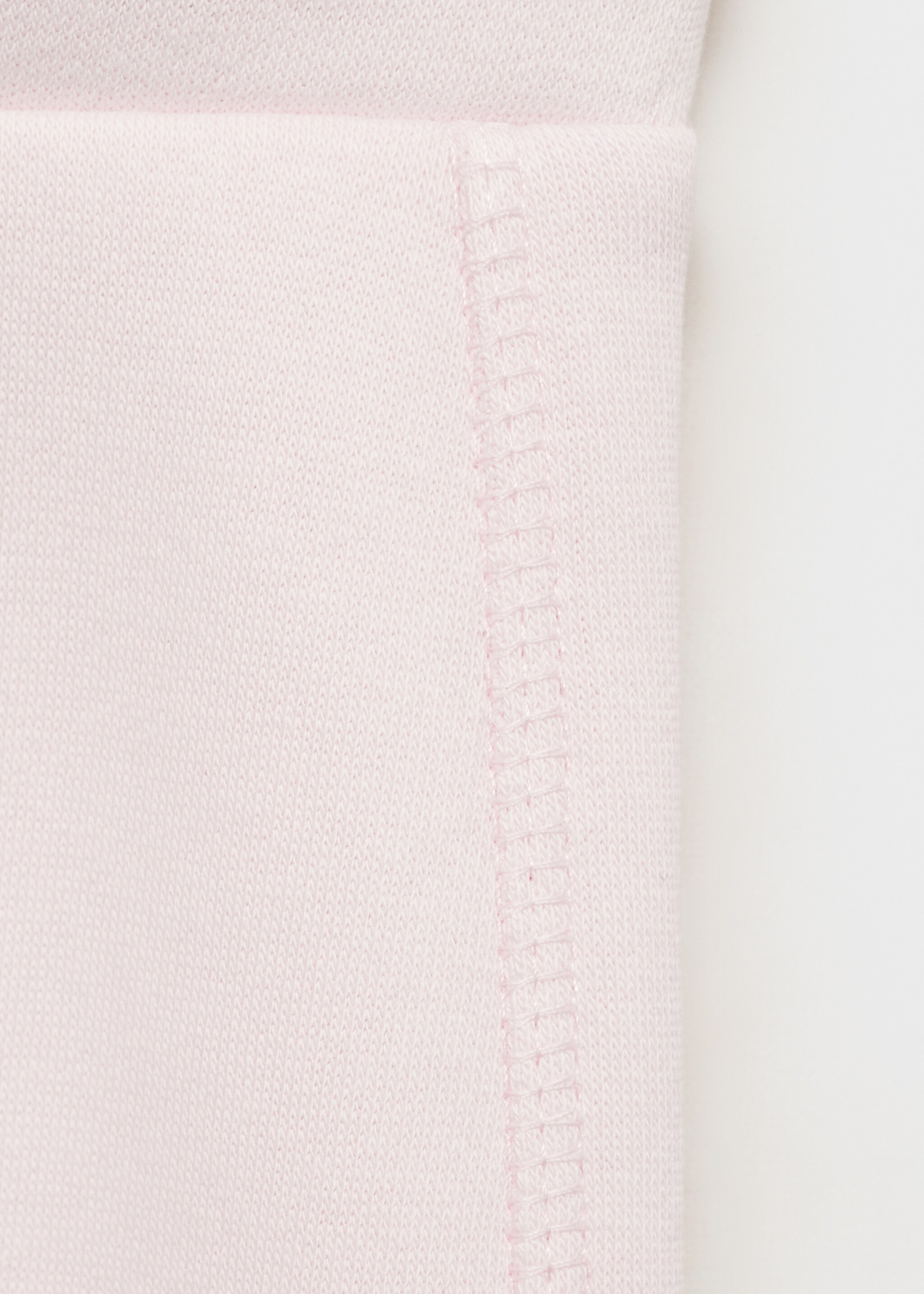 Wideleg-Joggerpants aus Baumwolle - Detail des Artikels 0, Pastellrosa. Ref: 87043276-00.