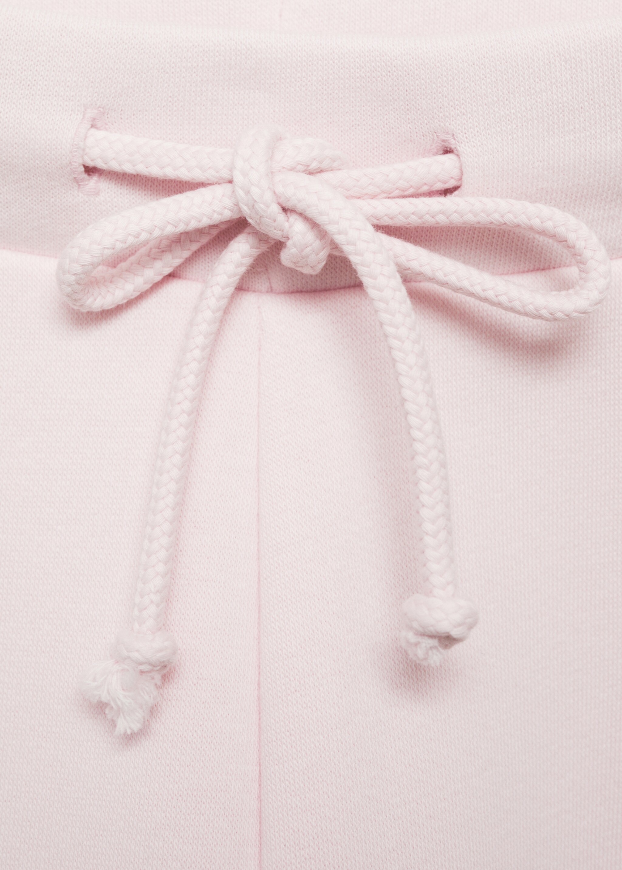 Wideleg-Joggerpants aus Baumwolle - Detail des Artikels 8, Pastellrosa. Ref: 87043276-00.