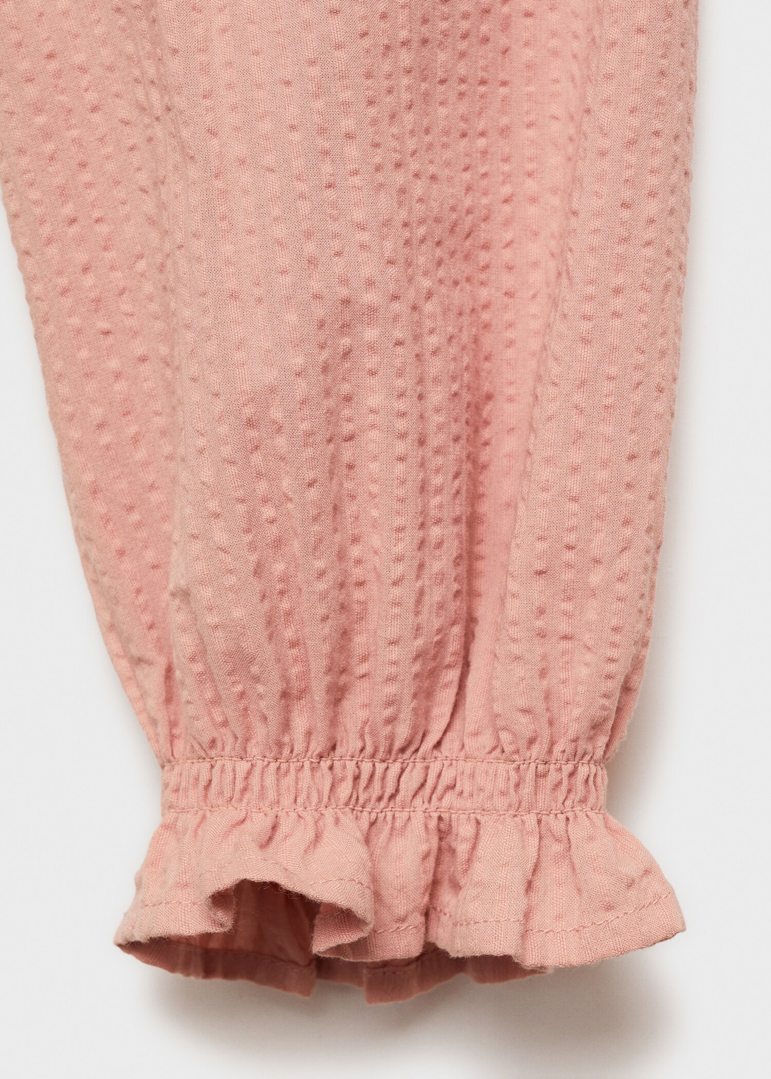 Textured cotton blouse - Details of the article 0