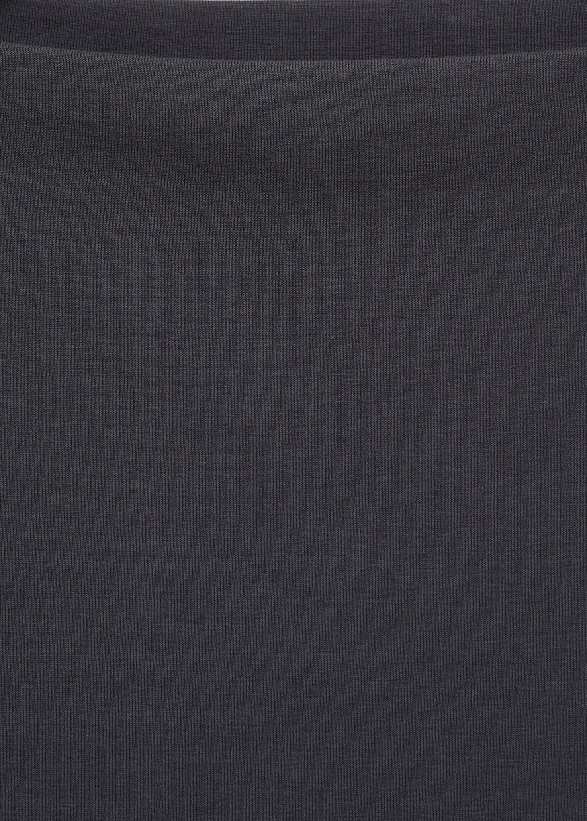 Baumwoll-T-Shirt mit Bateau-Ausschnitt - Detail des Artikels 8, Anthrazit. Ref: 87043281-00.