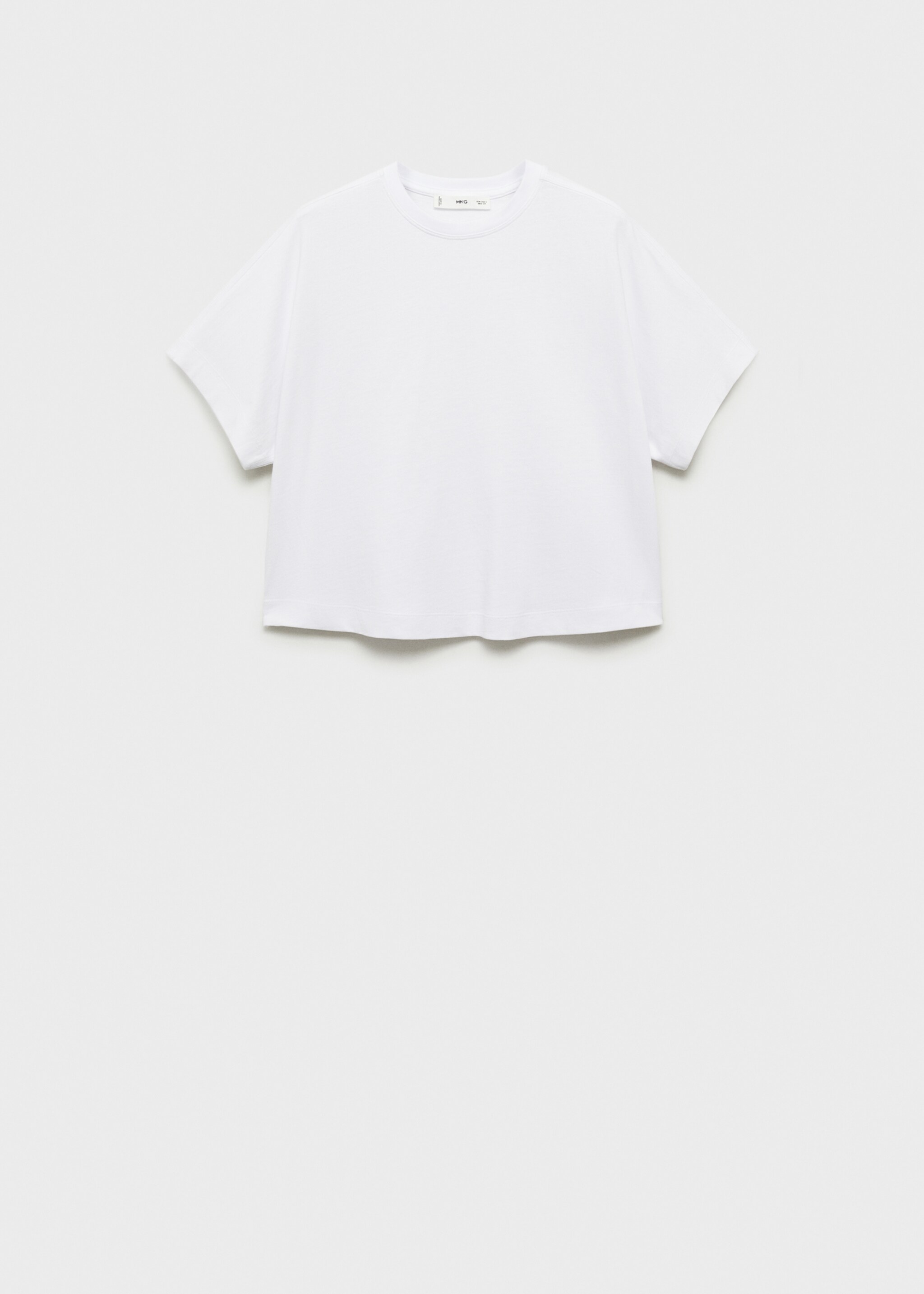 Short-sleeved cotton t-shirt - Article without model, White. Ref: 87043285-00.