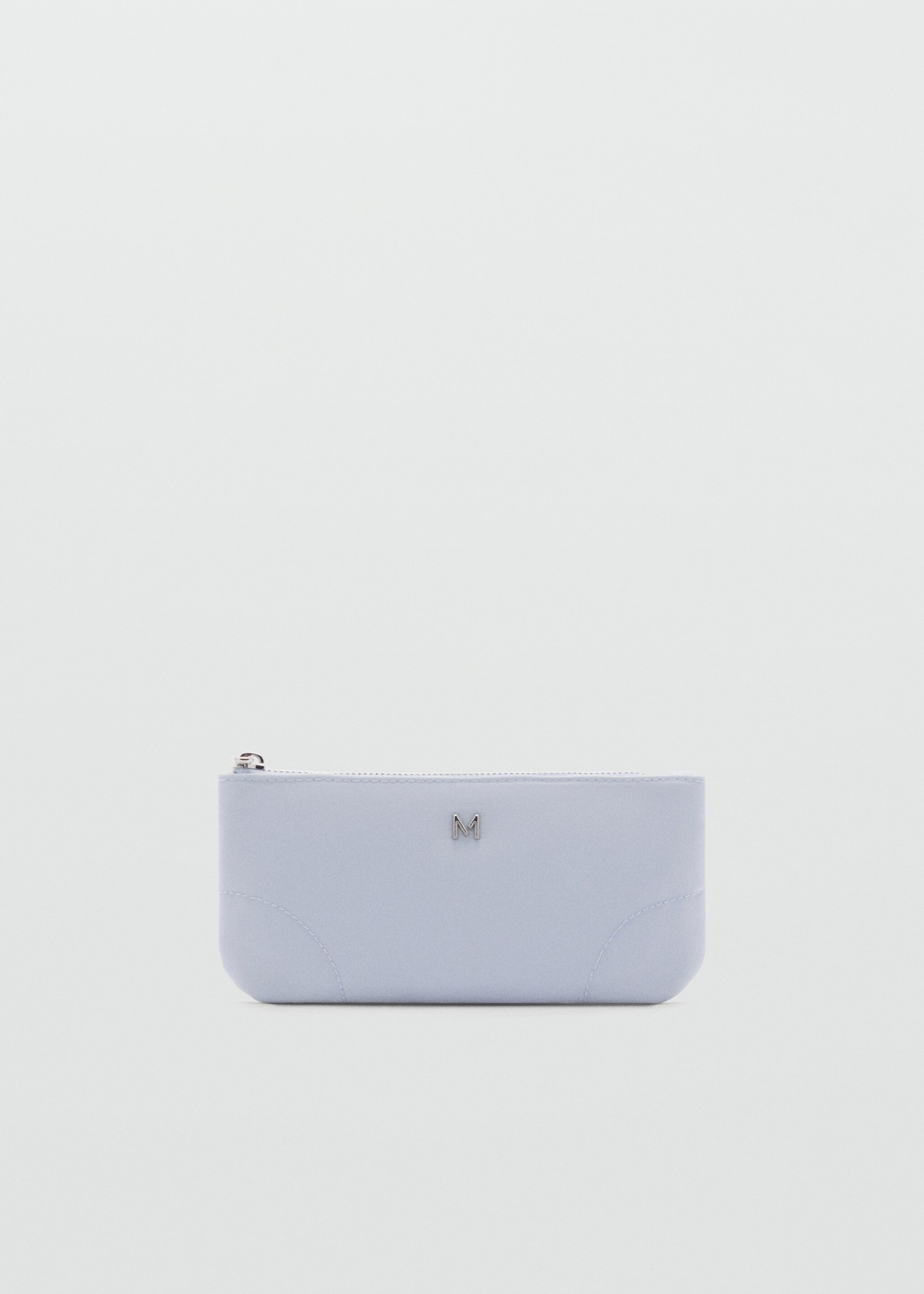Zipped nylon cosmetics bag - Article without model, Sky Blue. Ref: 87043286-00.
