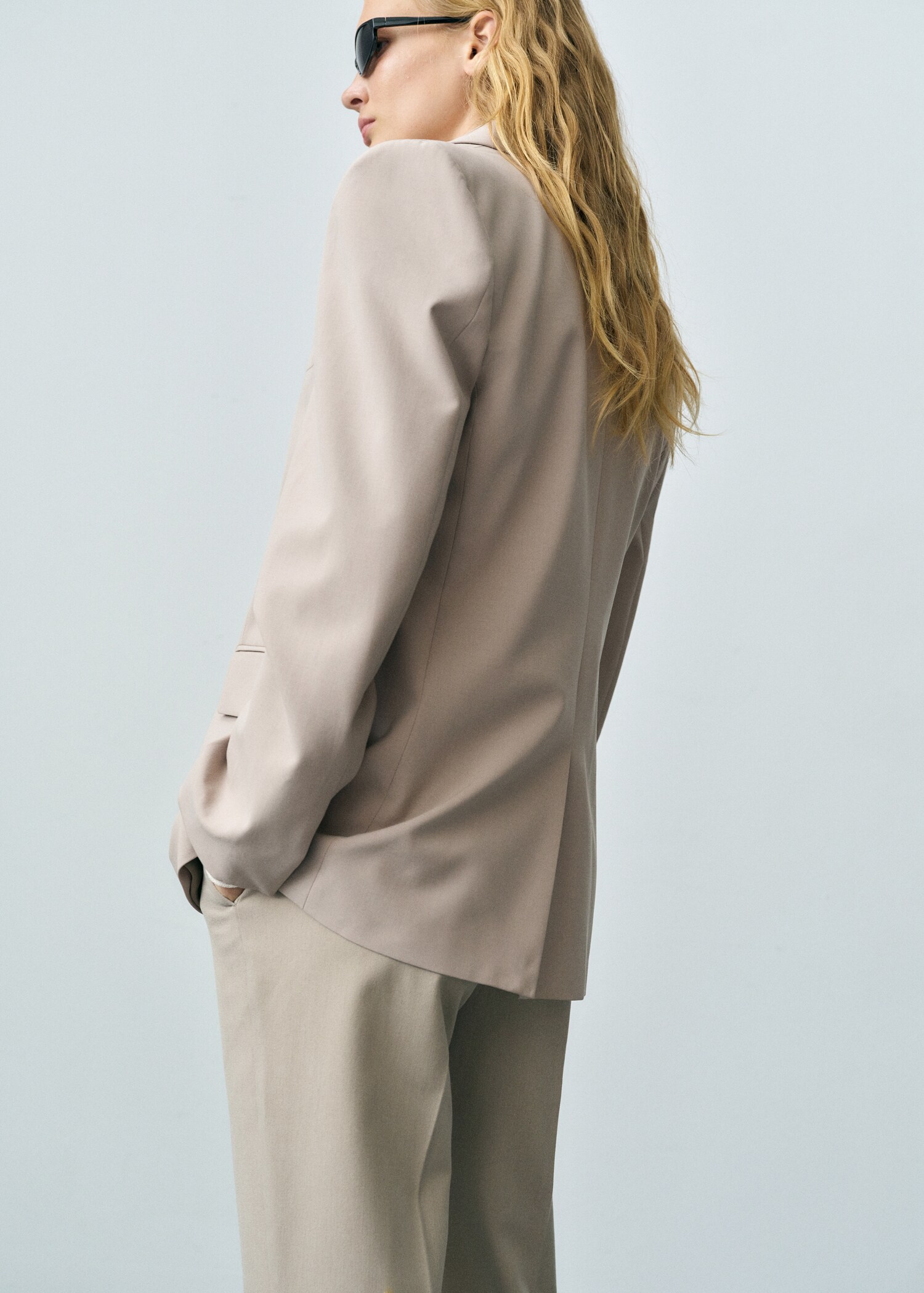 Structured straight-fit jacket - Reverse of the article