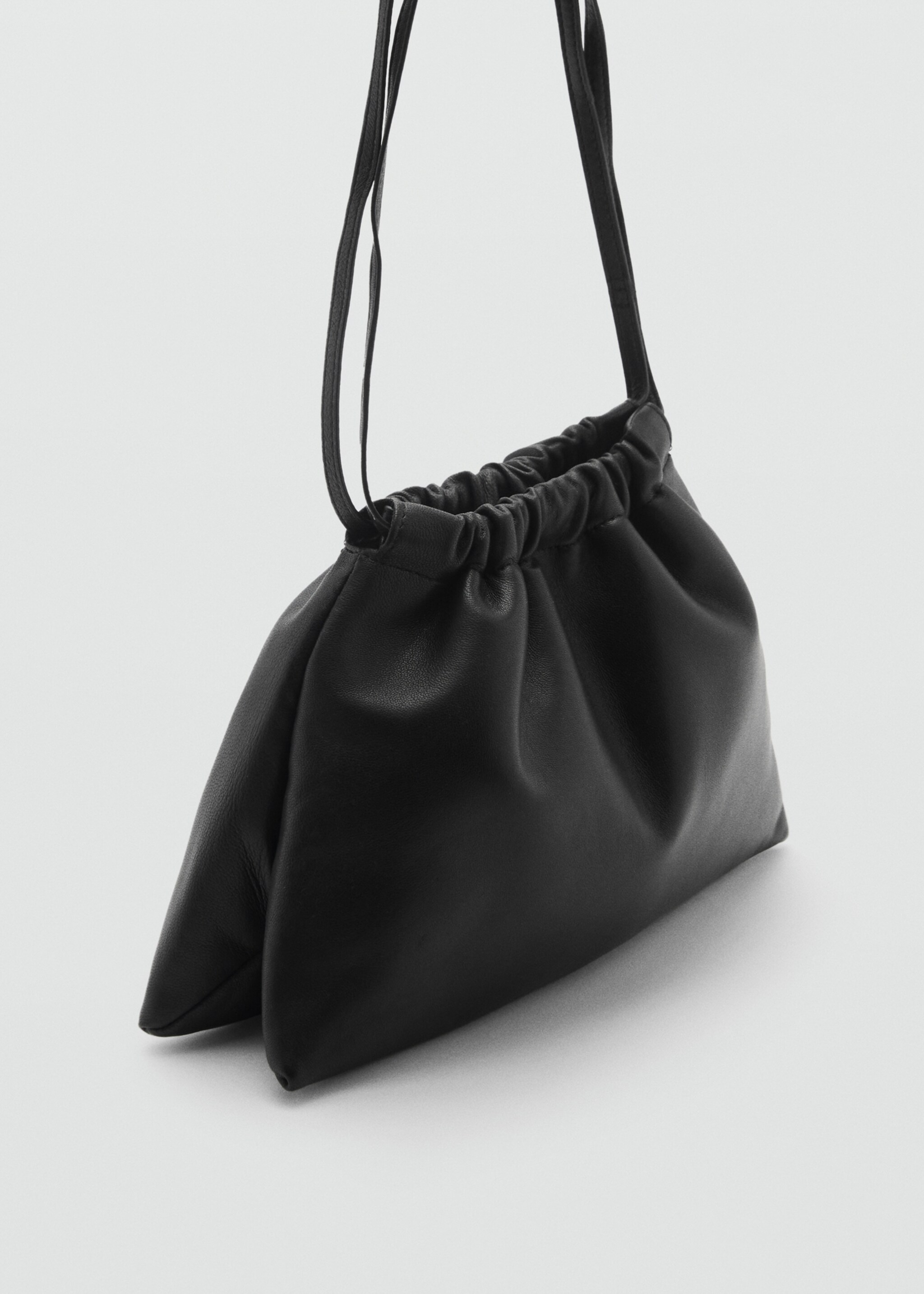 Bossa pell estil sac - Pla mig, Negre. Ref: 87043293-00.