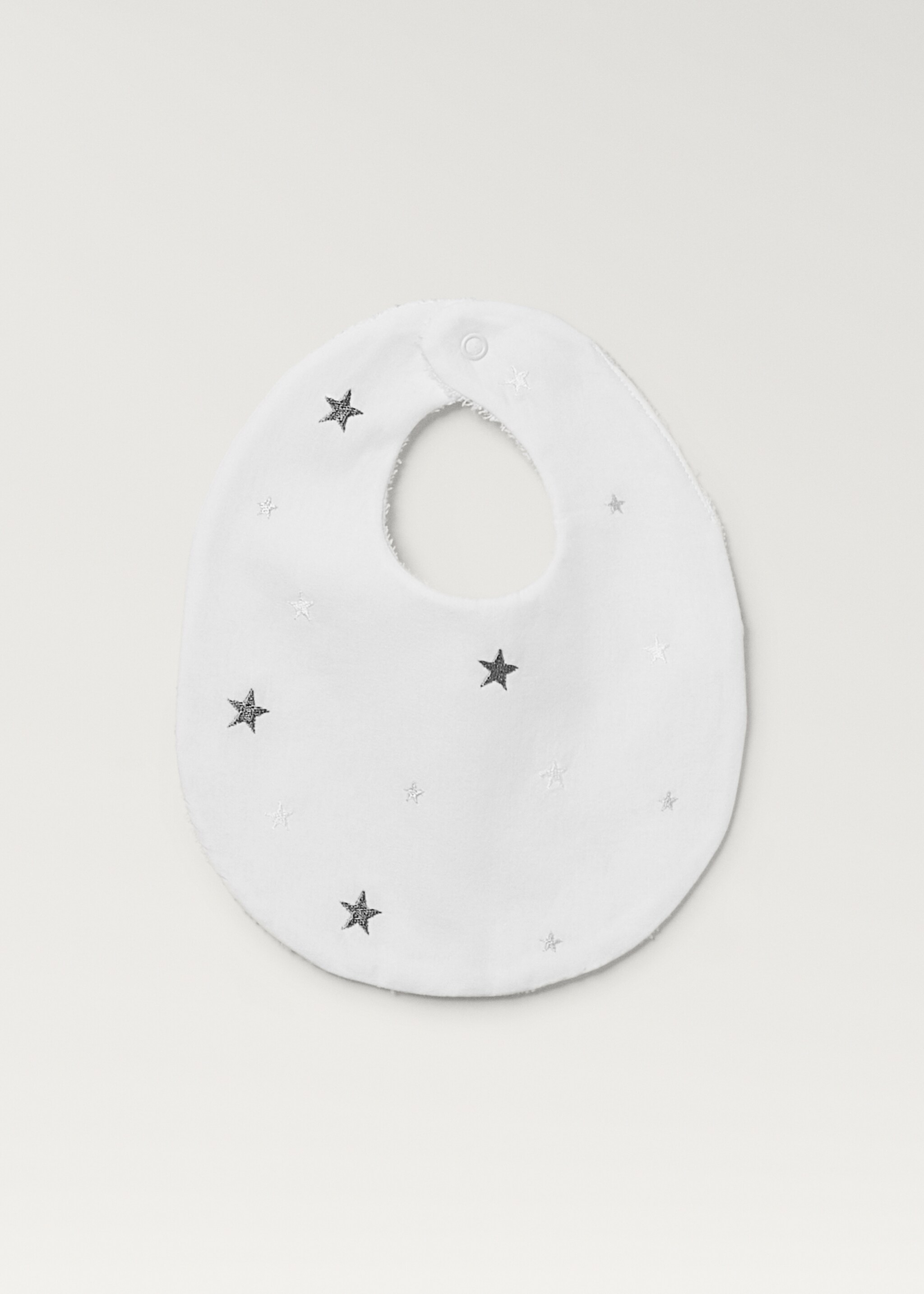 Badstoffen slab met sterretjesborduursel - Artikel zonder model, Wit. Ref: 87043311-00.