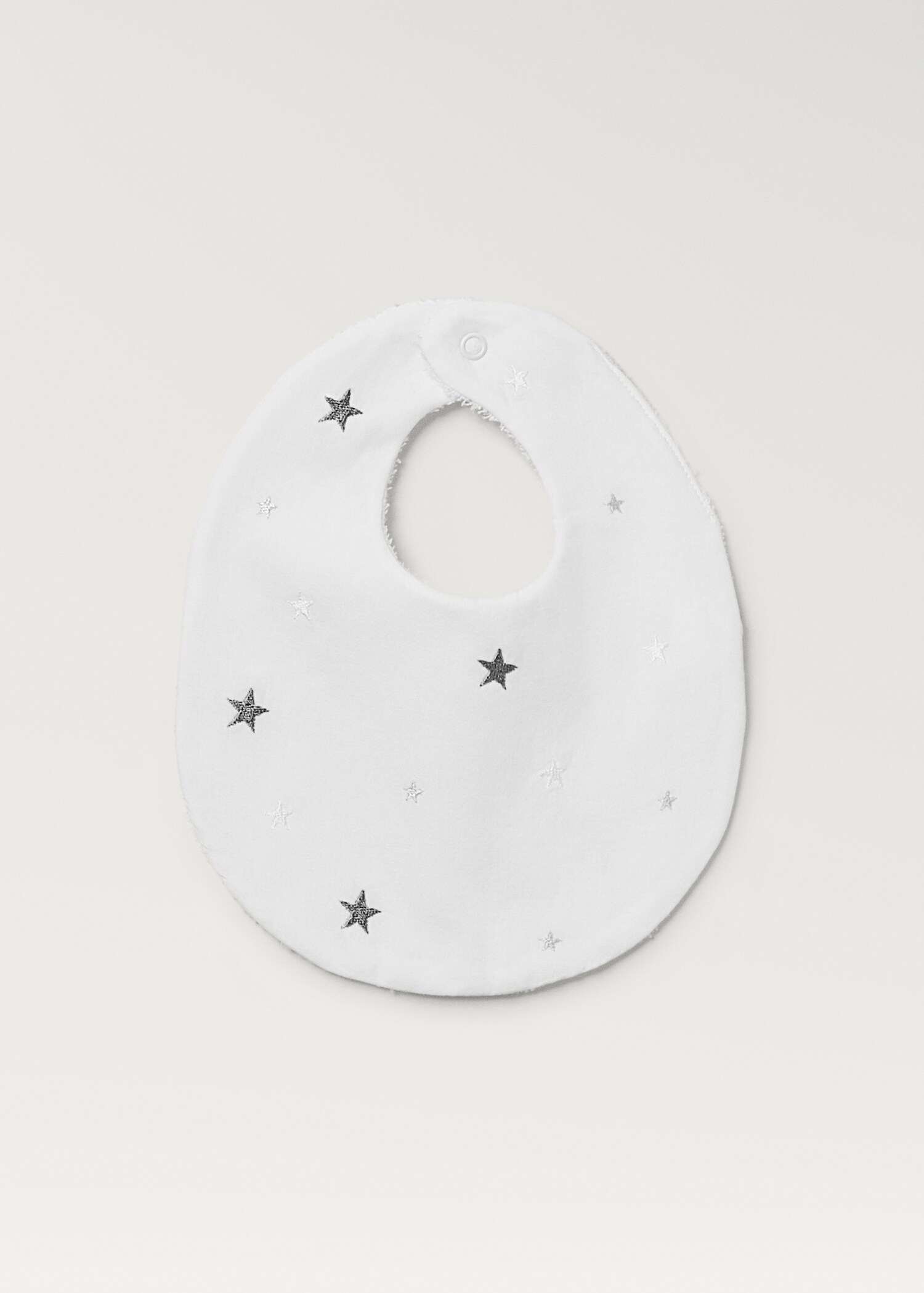 Badstoffen slab met sterretjesborduursel - Artikel zonder model