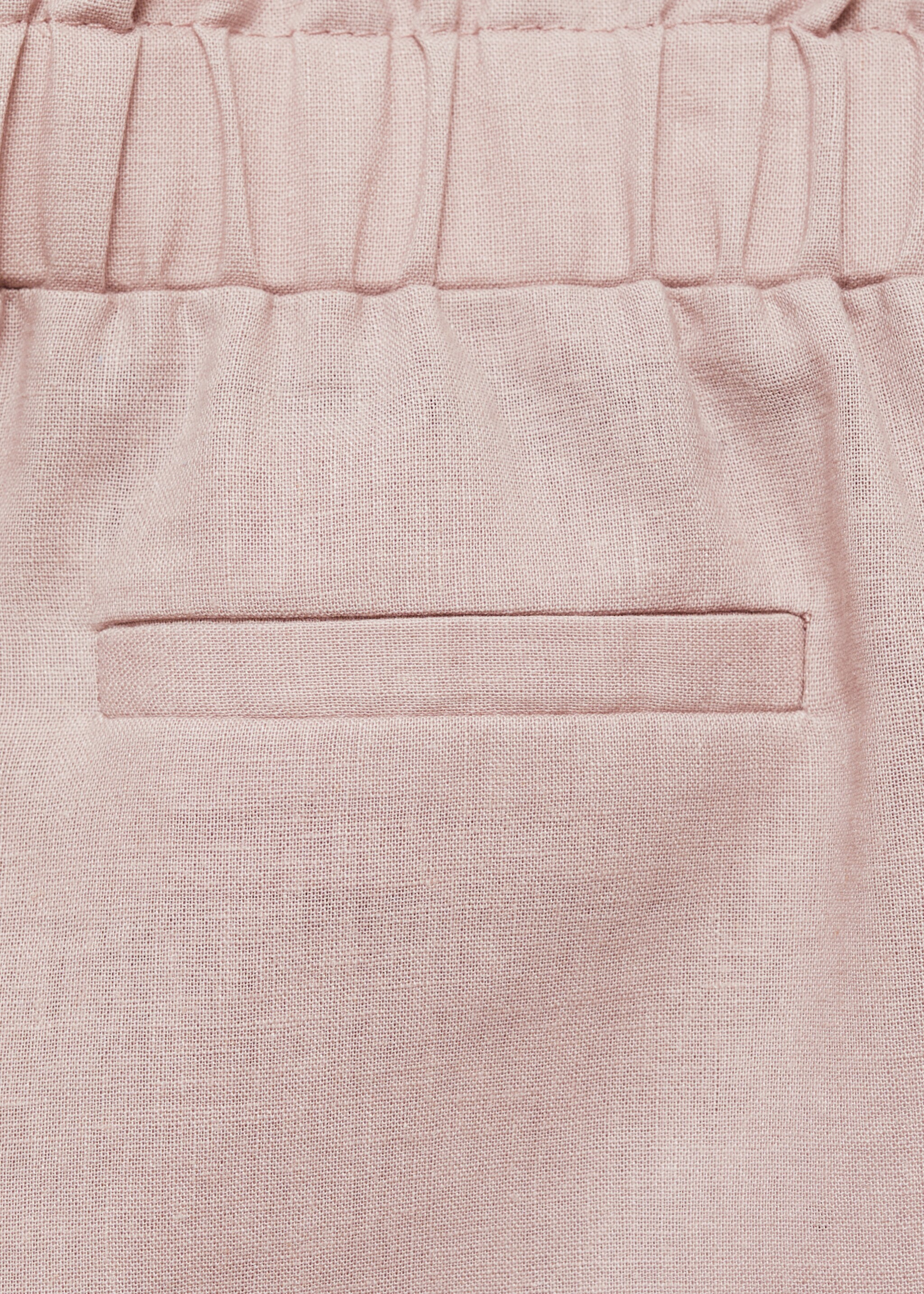 Παντελόνι λινό - Λεπτομέρεια του προϊόντος 0, Ροζ. Ref: 87043634-00.