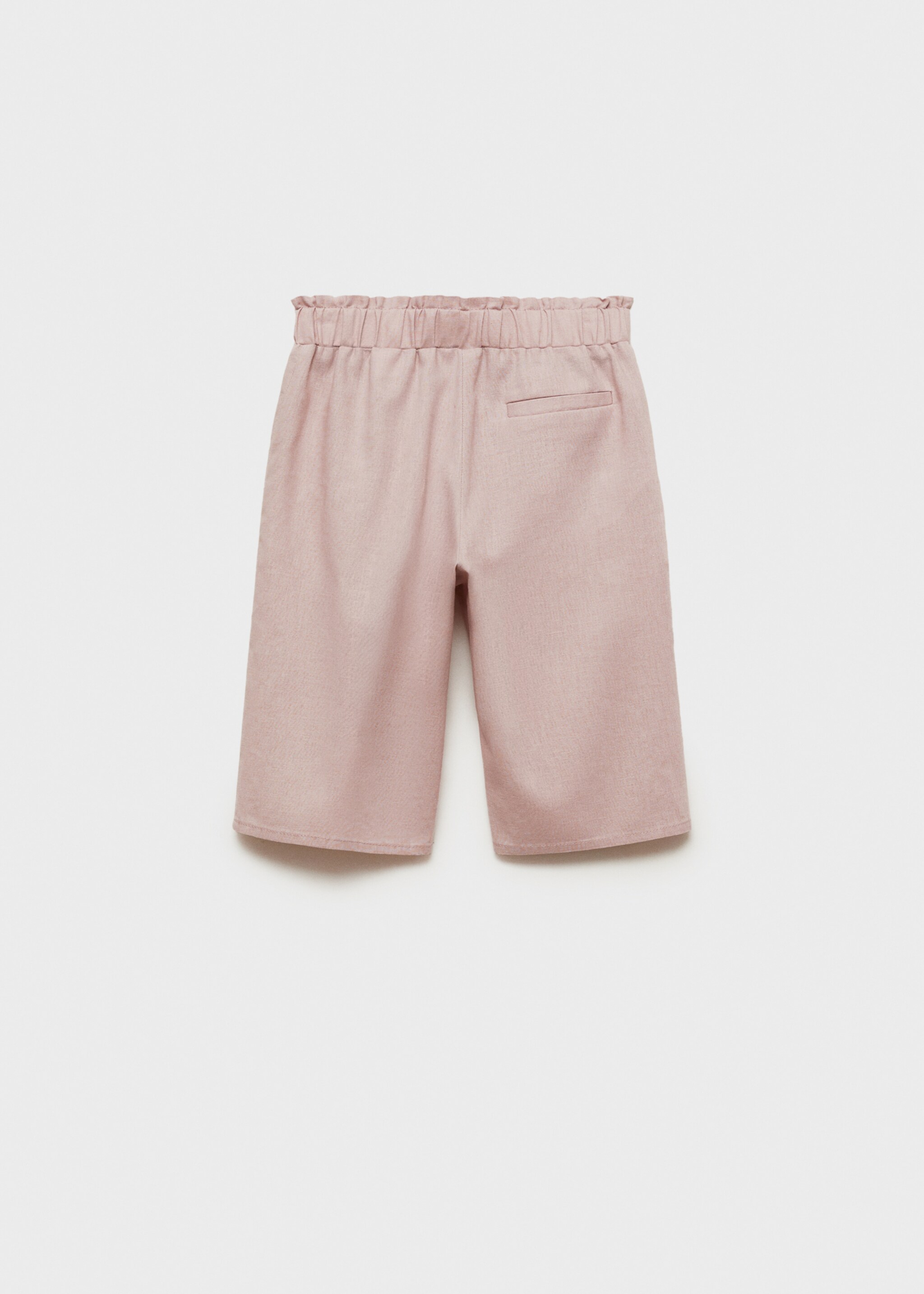 Παντελόνι λινό - Πίσω όψη προϊόντος, Ροζ. Ref: 87043634-00.