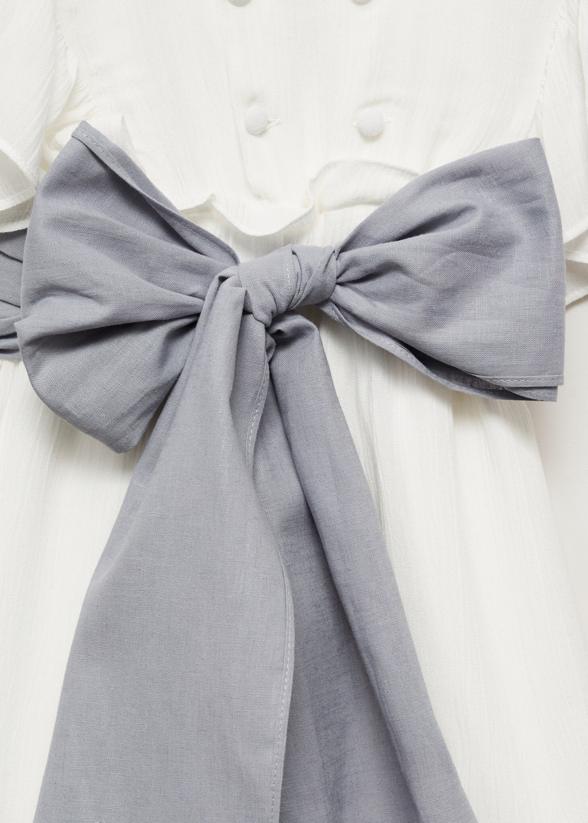 Granota llarga volants - Detall de l'article 0, Blanc. Ref: 87043635-00.