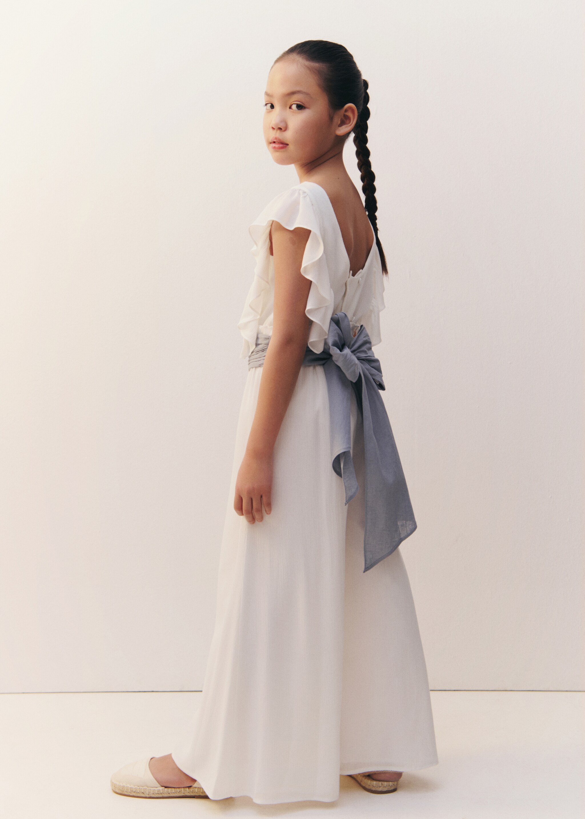 Granota llarga volants - Detall de l'article 5, Blanc. Ref: 87043635-00.