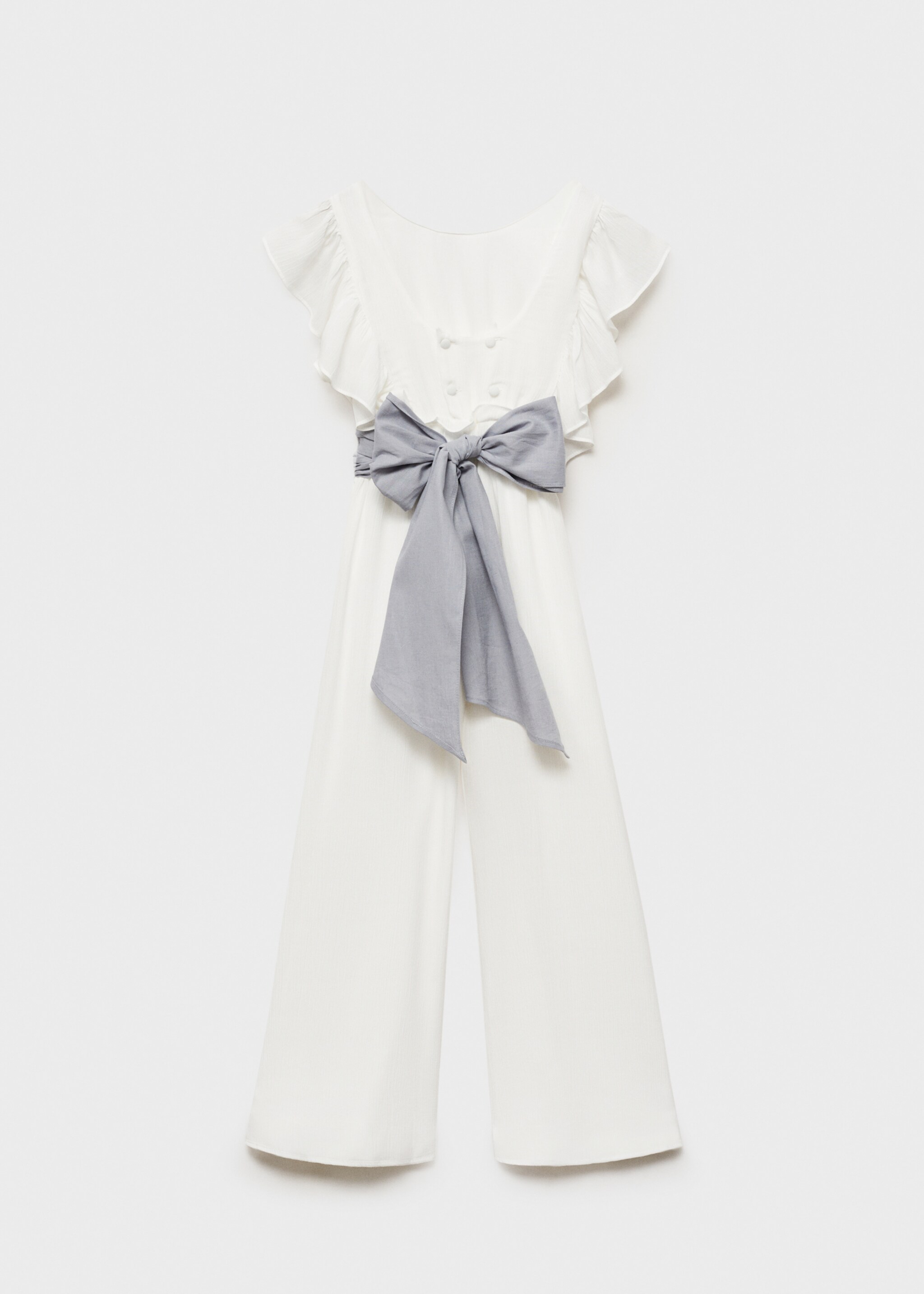 Granota llarga volants - Revers de l'article, Blanc. Ref: 87043635-00.