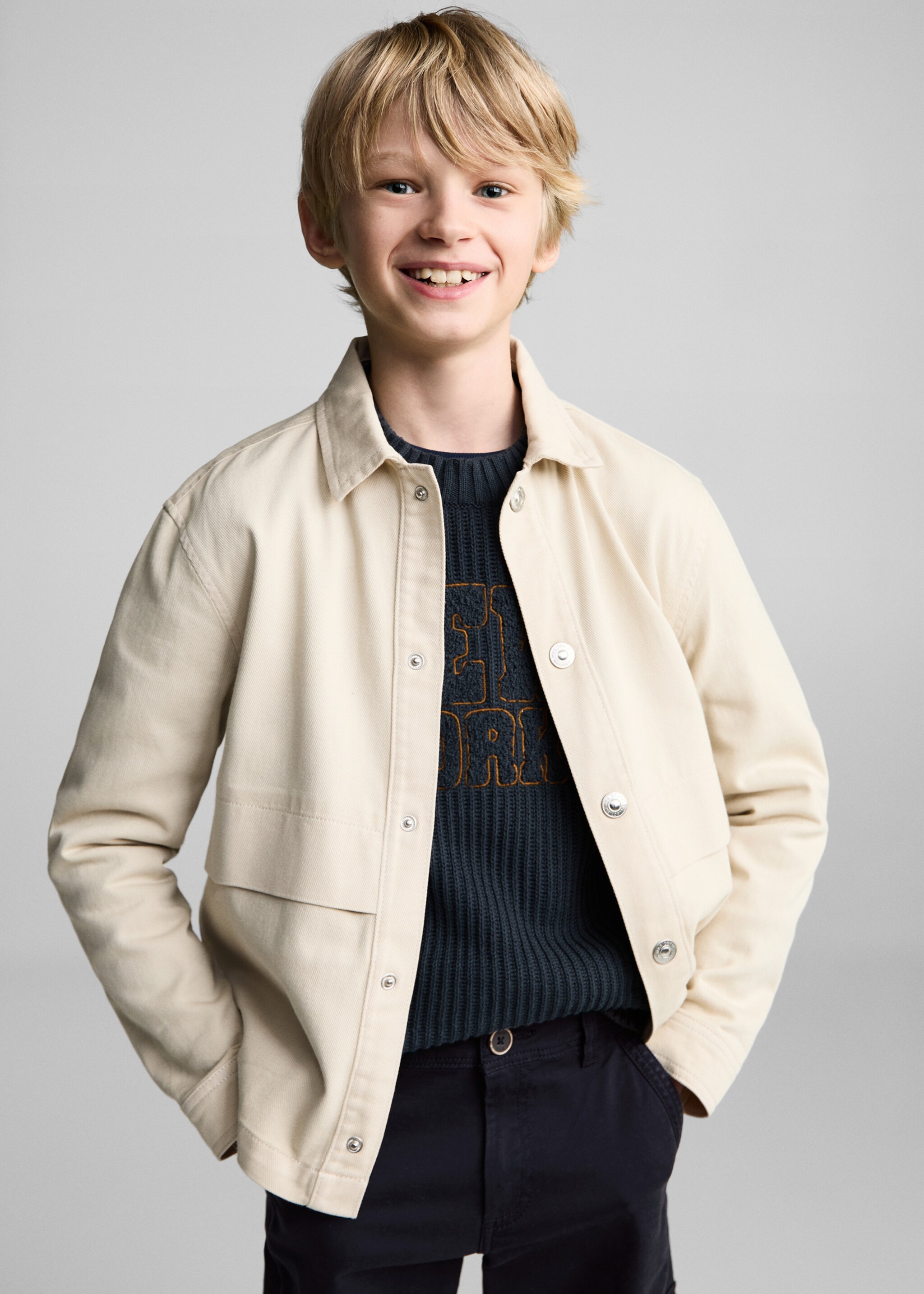 Cargohose - Mittlere Ansicht, Dunkles Marineblau. Ref: 87043637-00.