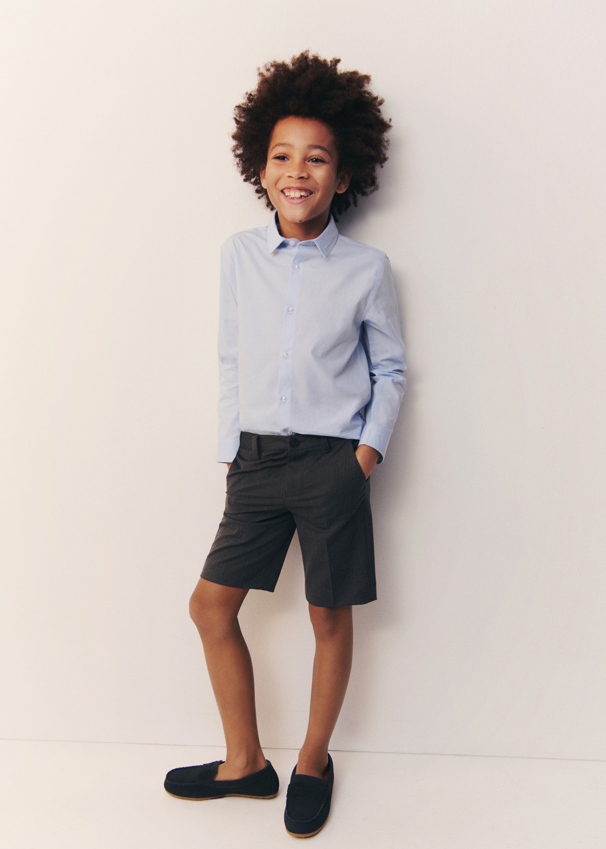 Mocassins cuir suède - Détail de l'article 5, Bleu. Ref: 87043638-00.