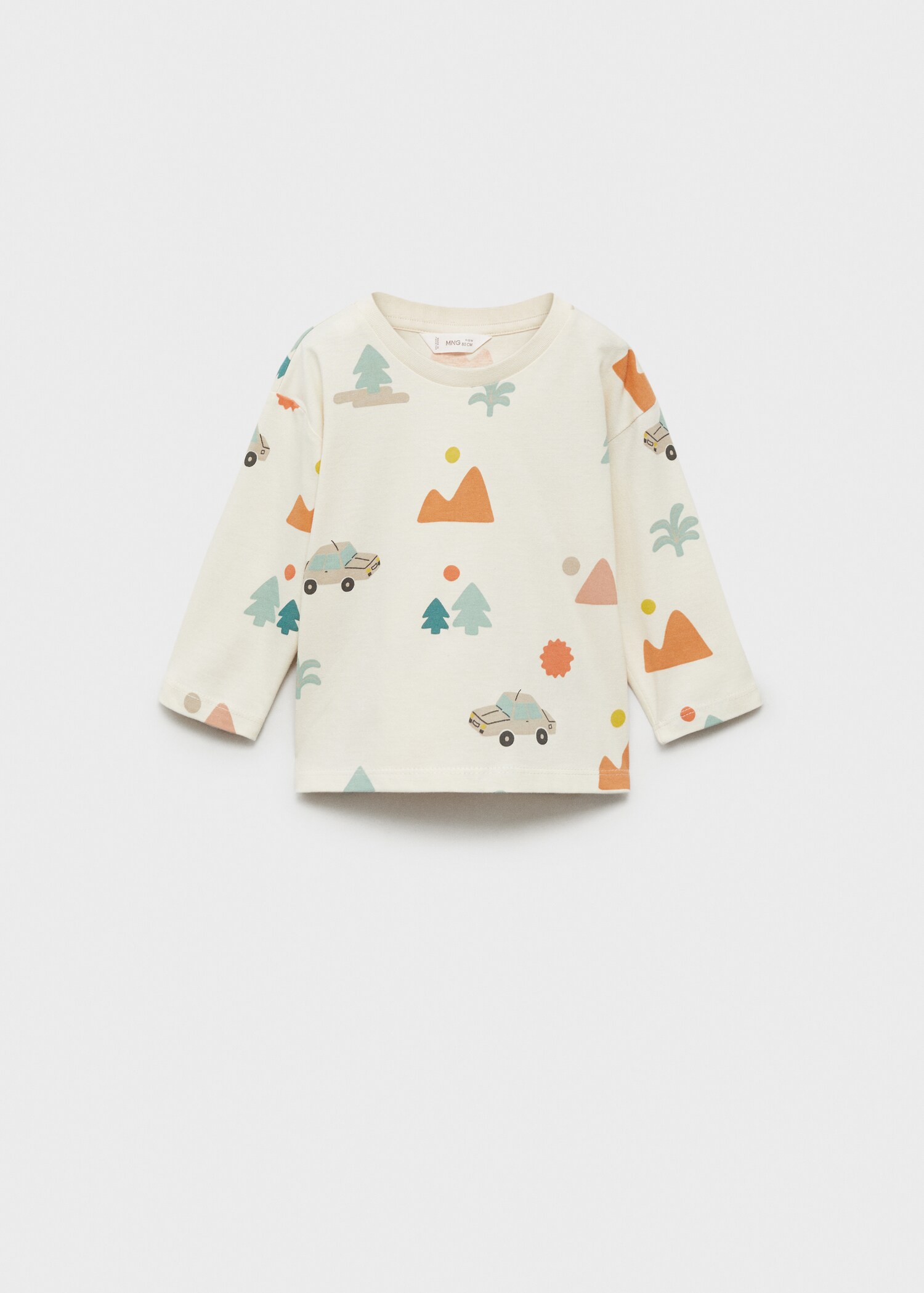 T-shirt manches longues imprimé - Article sans modèle