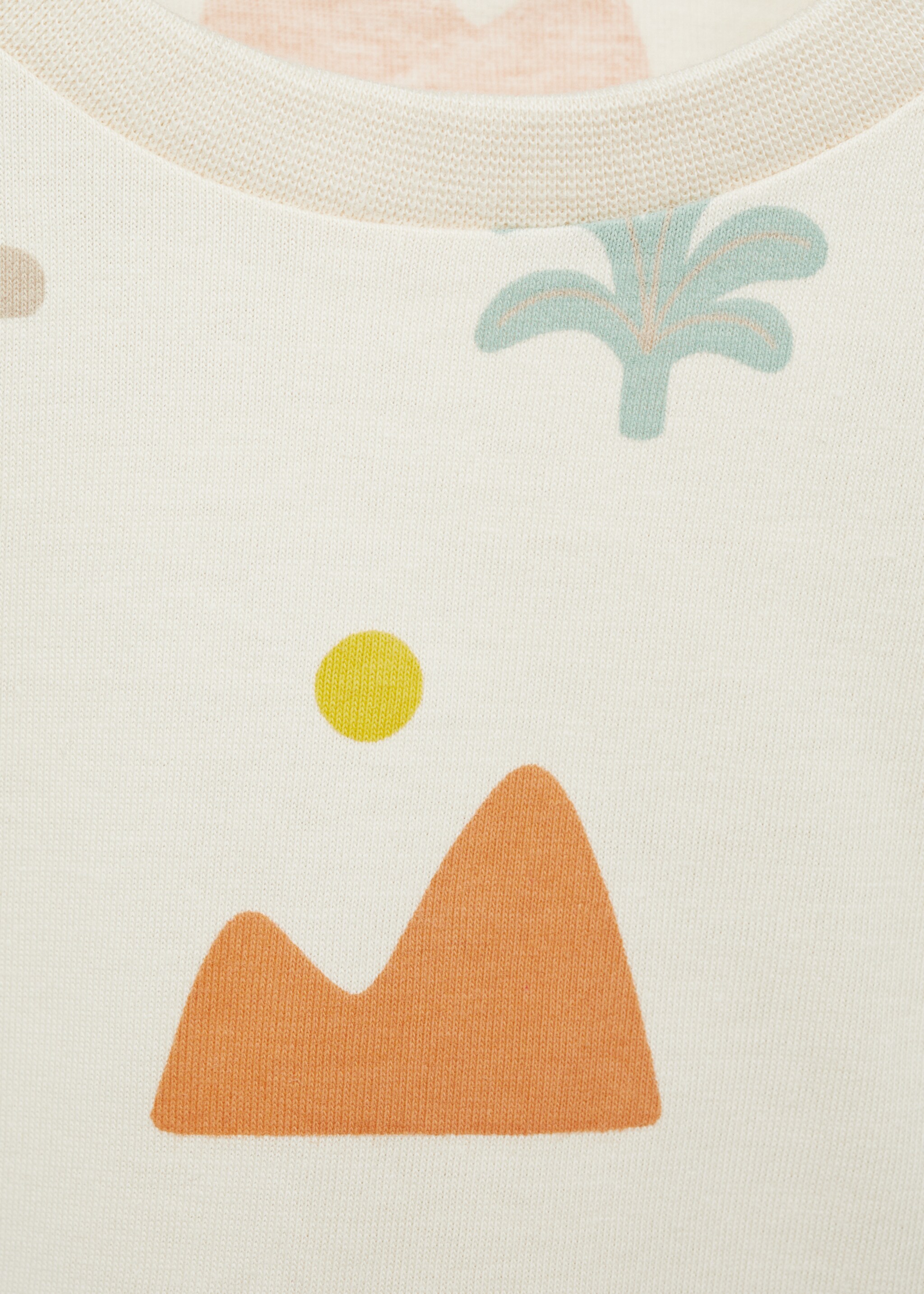 T-shirt manches longues imprimé - Détail de l'article 8, Écru. Ref: 87043643-00.