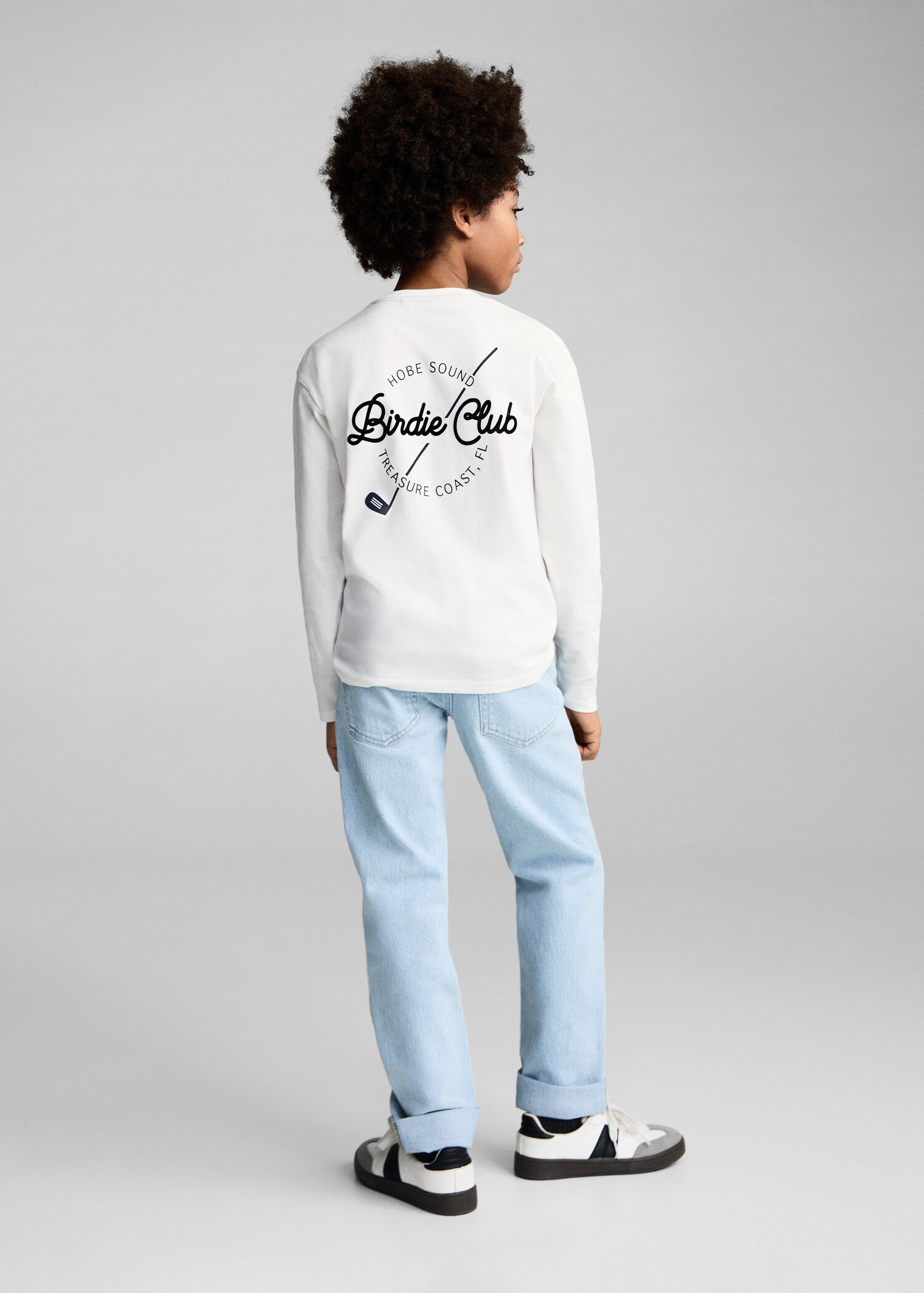 Printed cotton-blend T-shirt - Medium plane