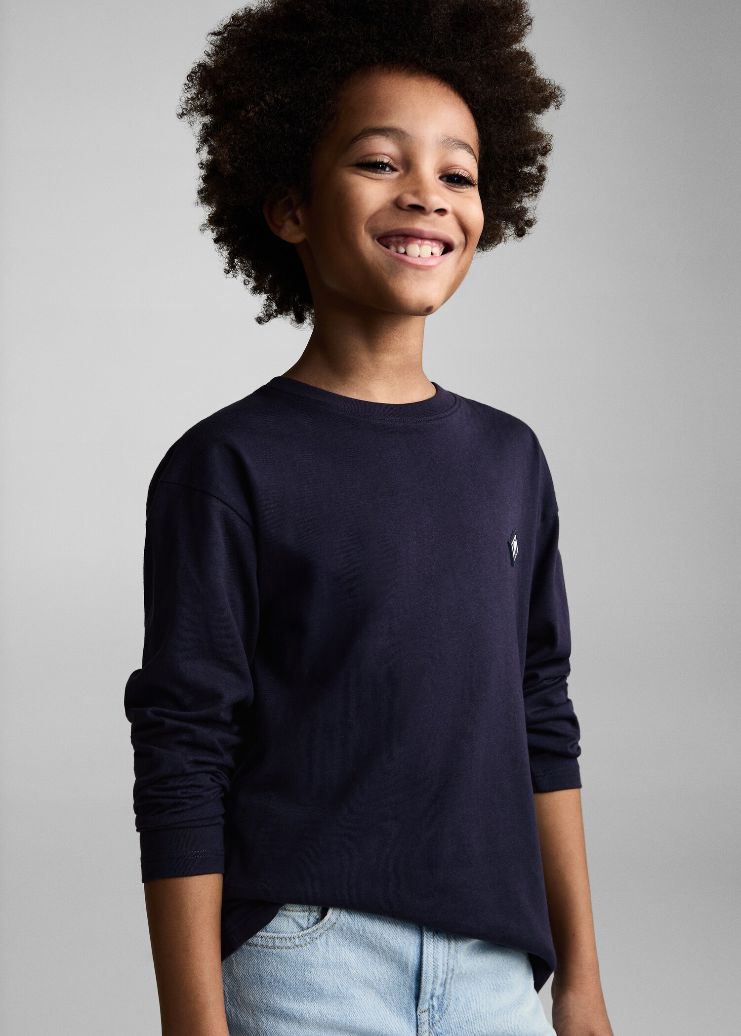 Μπλουζάκι βαμβακερό εμπριμέ - Μεσαίο πλάνο