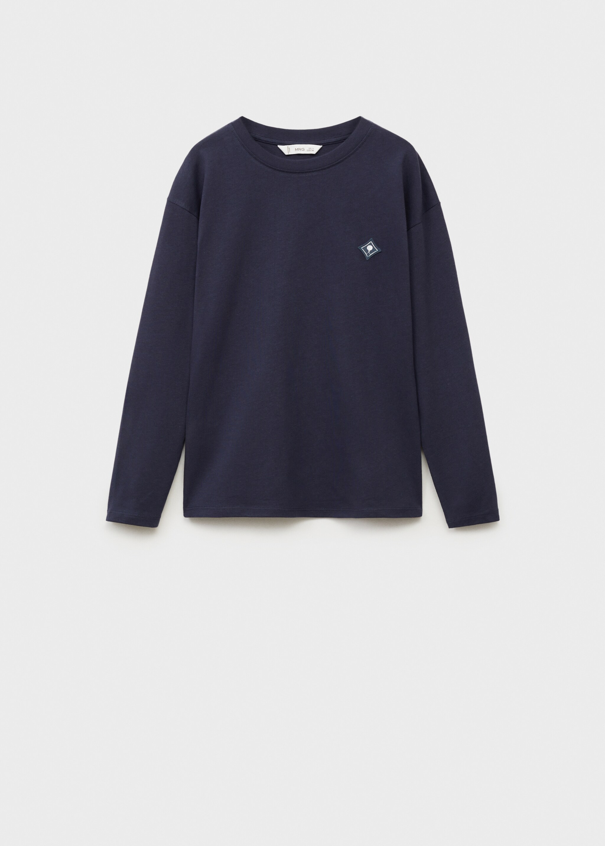 Μπλουζάκι βαμβακερό εμπριμέ - Προϊόν χωρίς μοντέλο, Σκούρο Μπλε Μαρέν. Ref: 87043645-00.